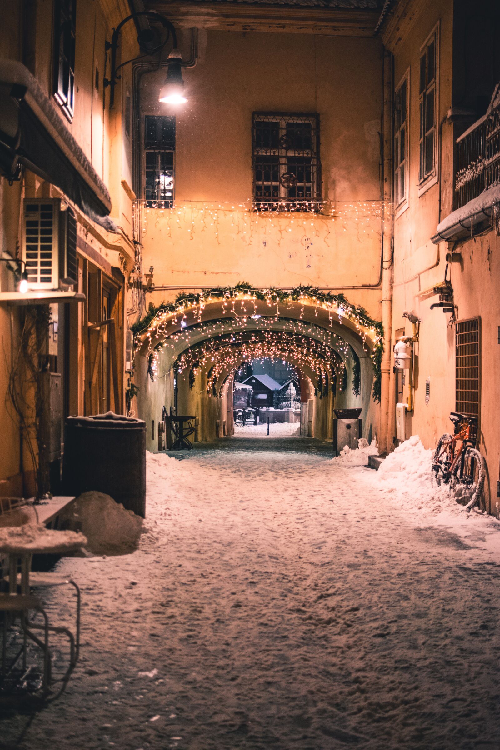 Nikon D3400 sample photo. Brasov, night, winter photography