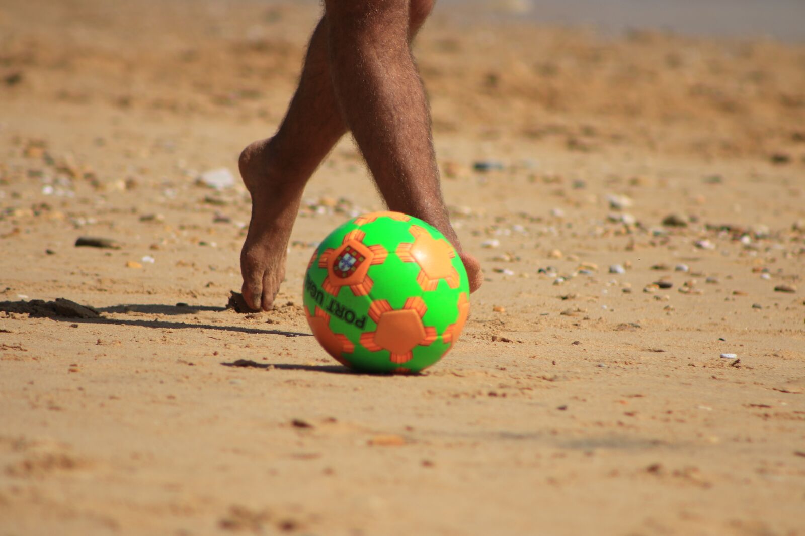 Canon EF 75-300mm f/4-5.6 USM sample photo. Beach, ball, play photography