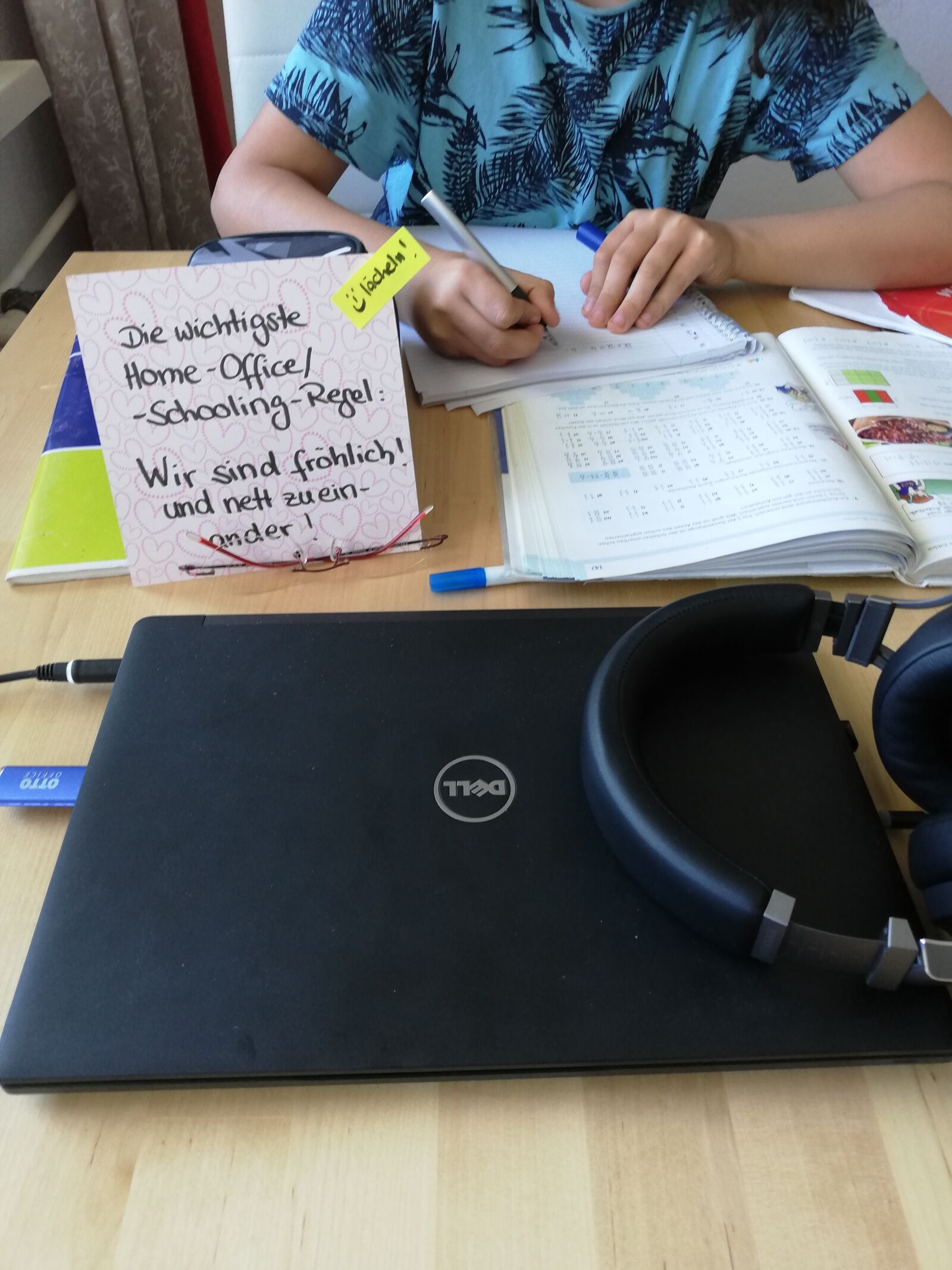 HUAWEI P20 lite sample photo. Homeschooling, home office, stay photography