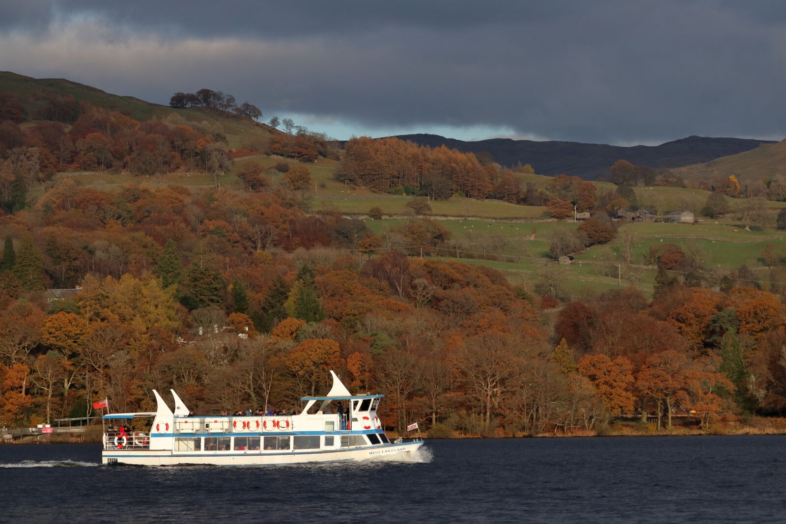 Canon EOS 80D + Canon EF 70-300mm F4-5.6 IS USM sample photo. Windermere, boat, england photography