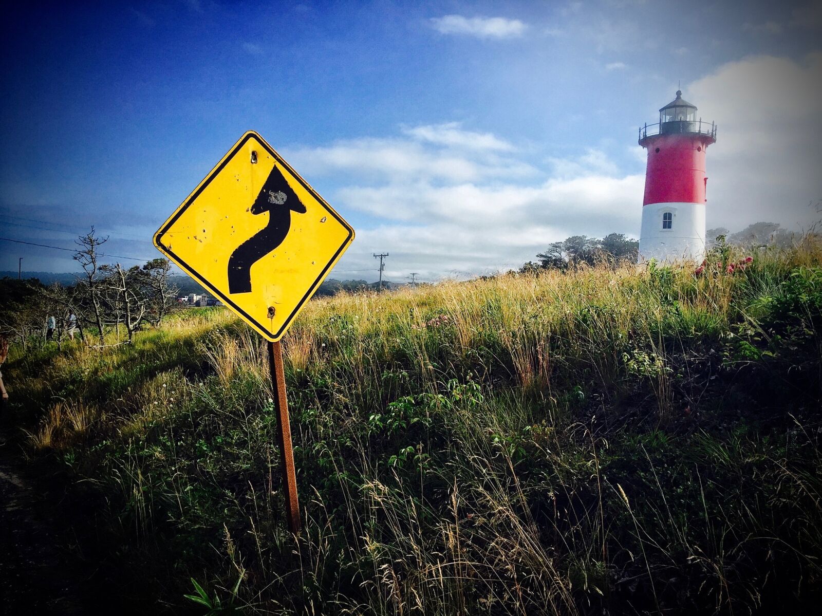 iPhone 6 back camera 4.15mm f/2.2 sample photo. Caution, clouds, danger, direction photography