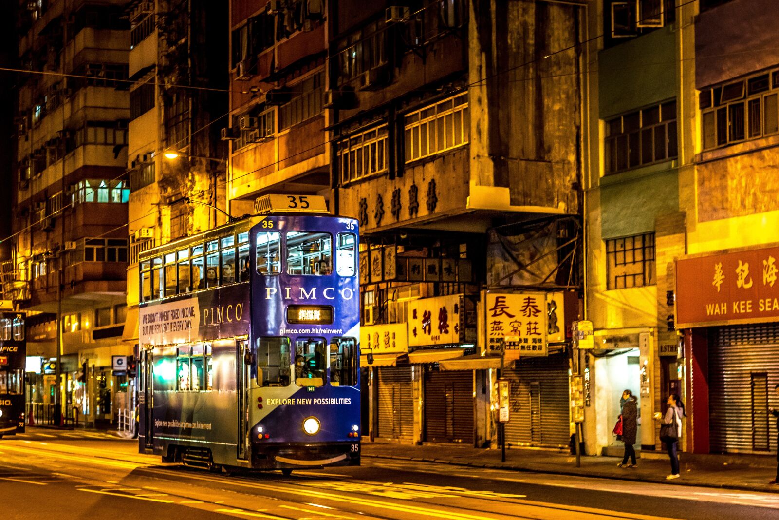 Canon EF 50mm F1.8 II sample photo. Hong kong, bus, street photography