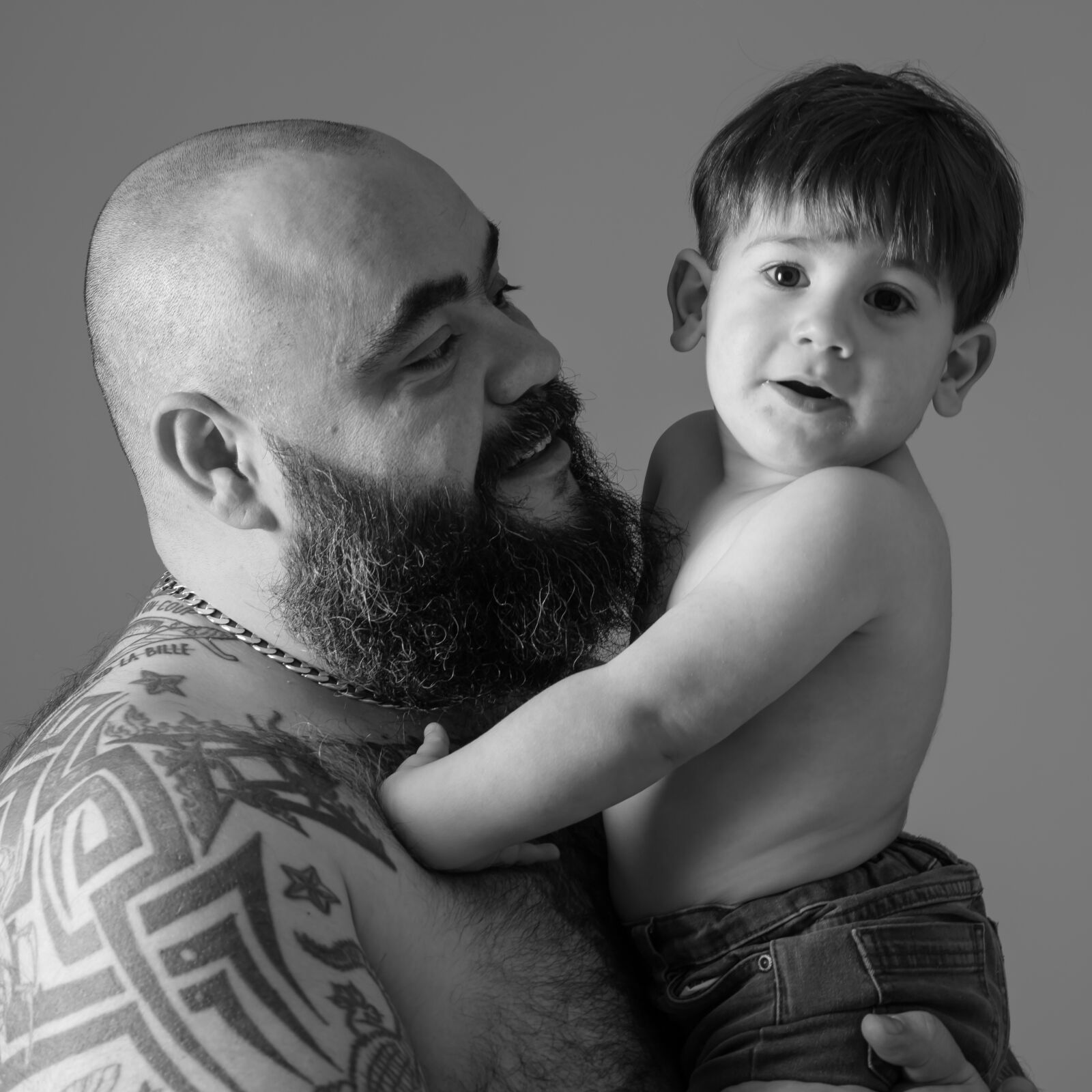 Canon EOS 5D Mark III sample photo. Father, son, torso photography
