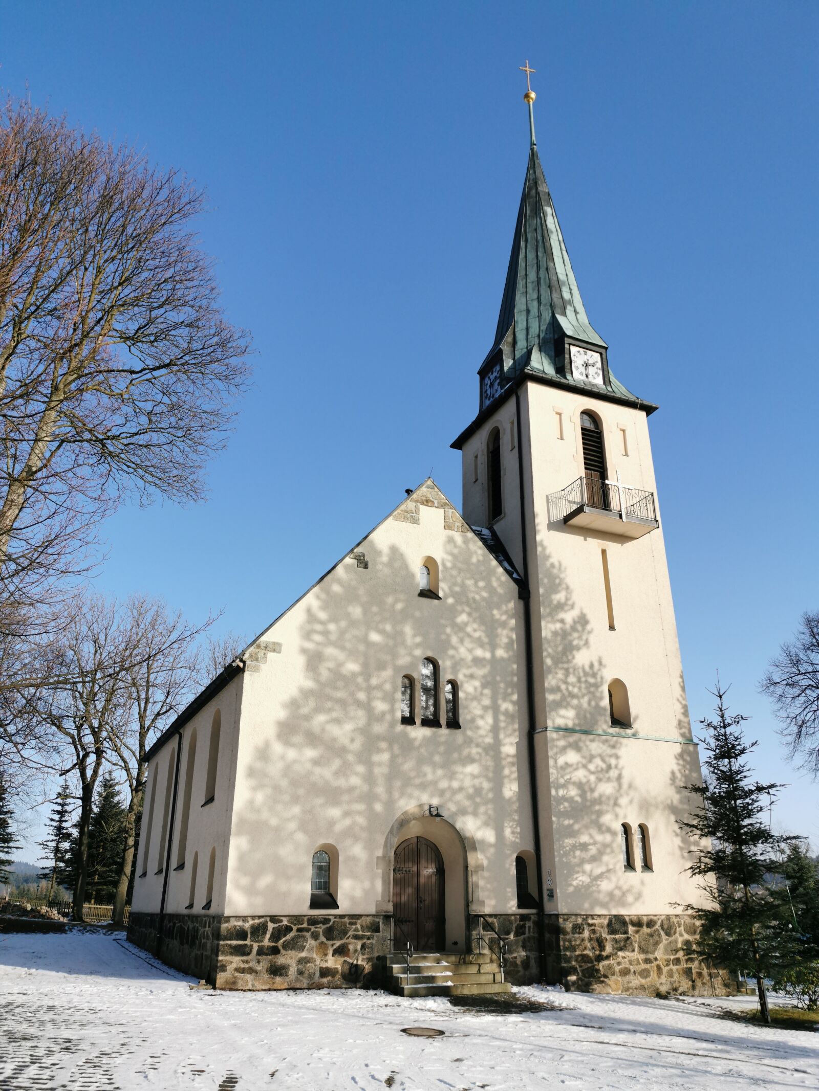 HUAWEI P30 Pro sample photo. Church, deutscheinsiedel, ore mountains photography