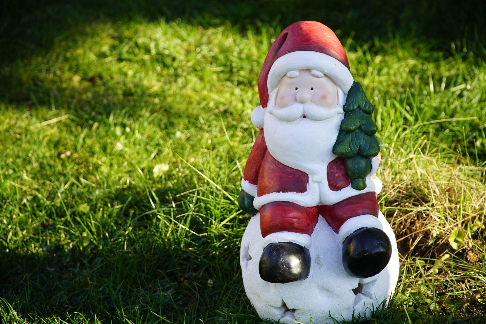 Sony a7R II + Sony E PZ 18-105mm F4 G OSS sample photo. Funny, santa, snowball photography