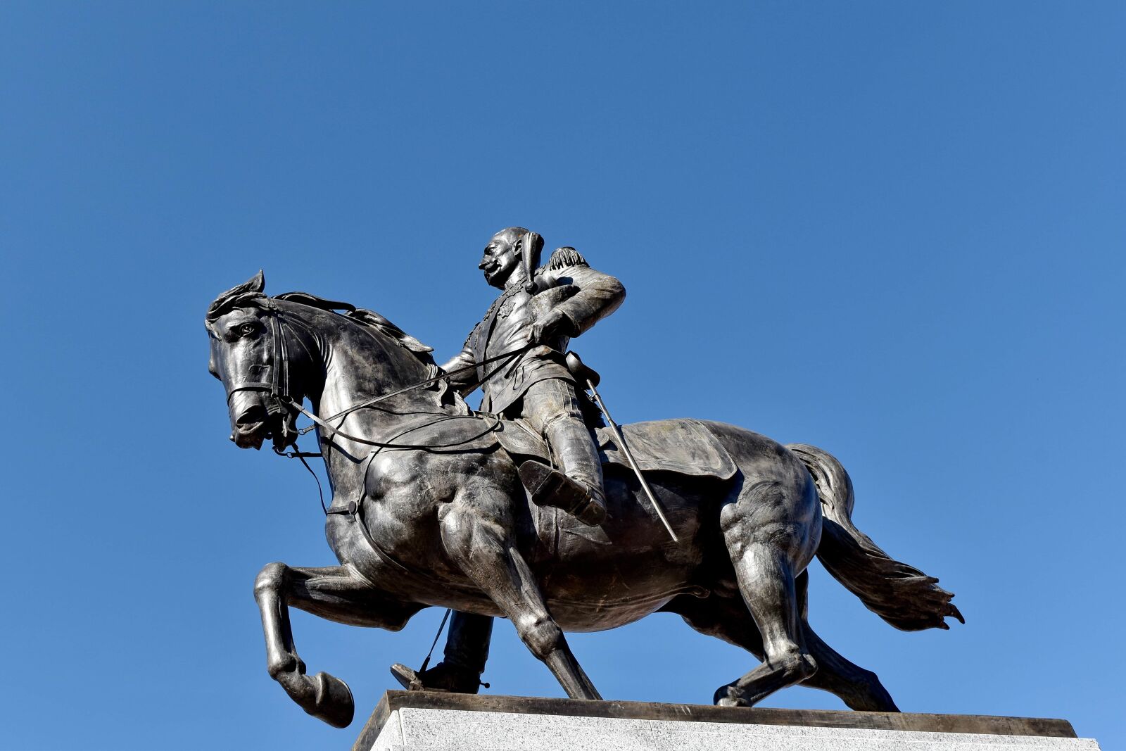 Nikon D5500 sample photo. Bronze, horse, pedestal, statue photography