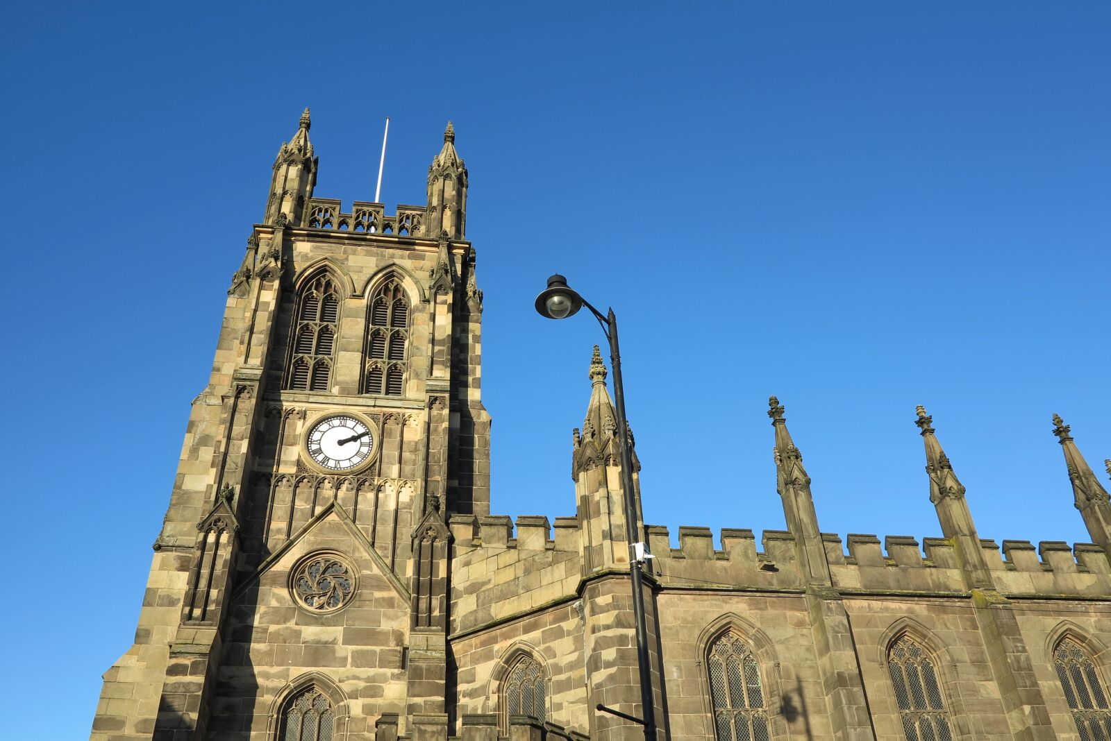 Canon PowerShot G1 X sample photo. Stockport, church, architecture photography