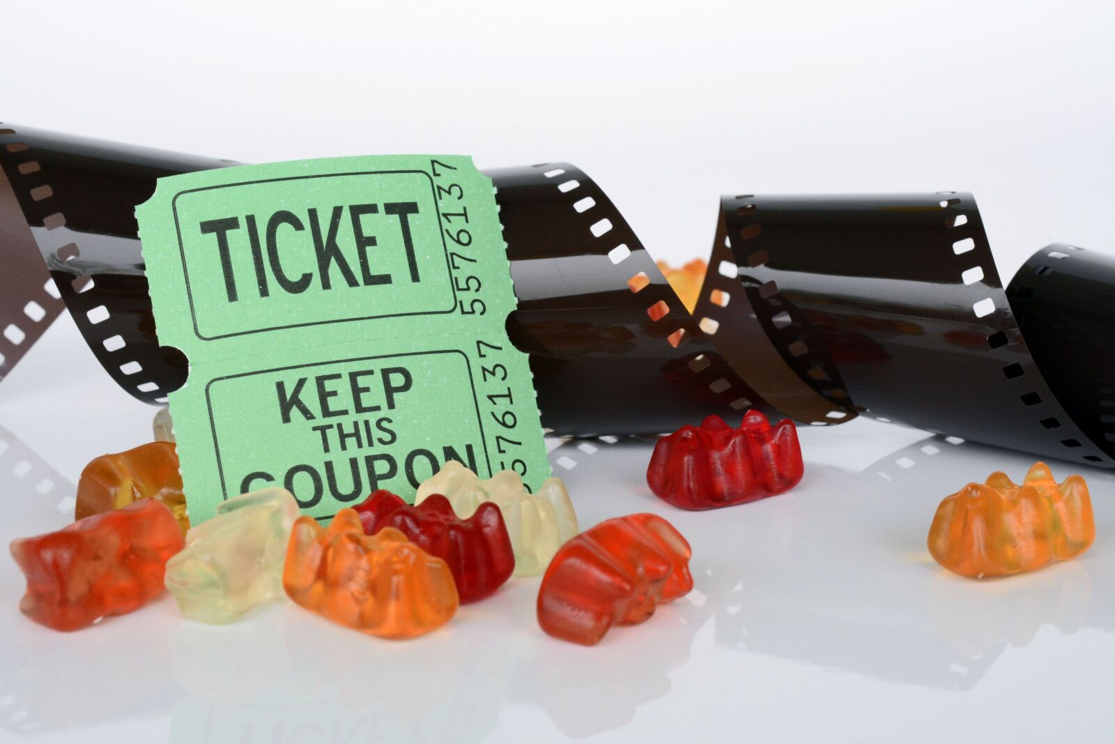 Nikon D7100 sample photo. Film roll, ticket, gummib photography