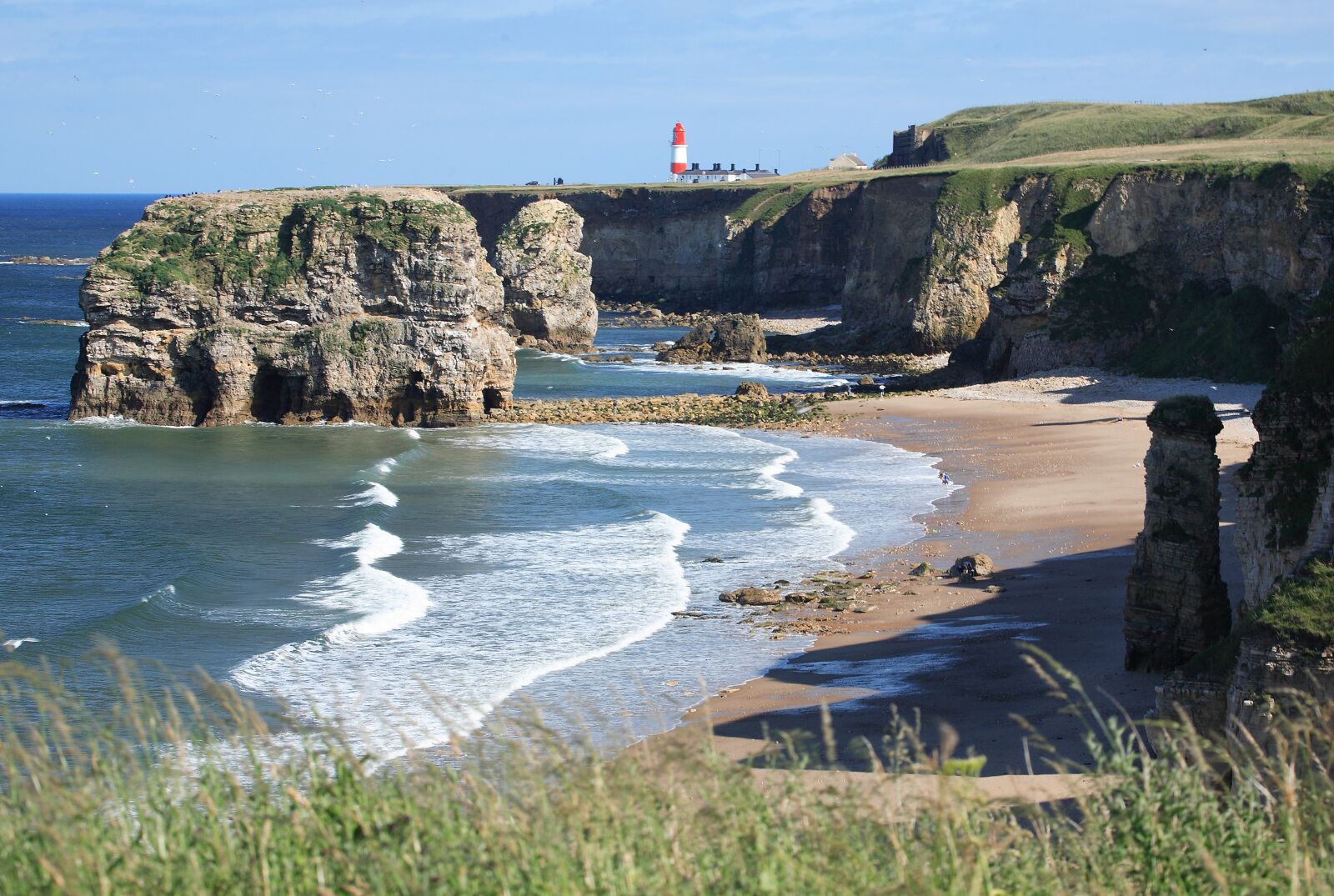 Canon EOS 5D sample photo. Marsden, beach, south shields photography