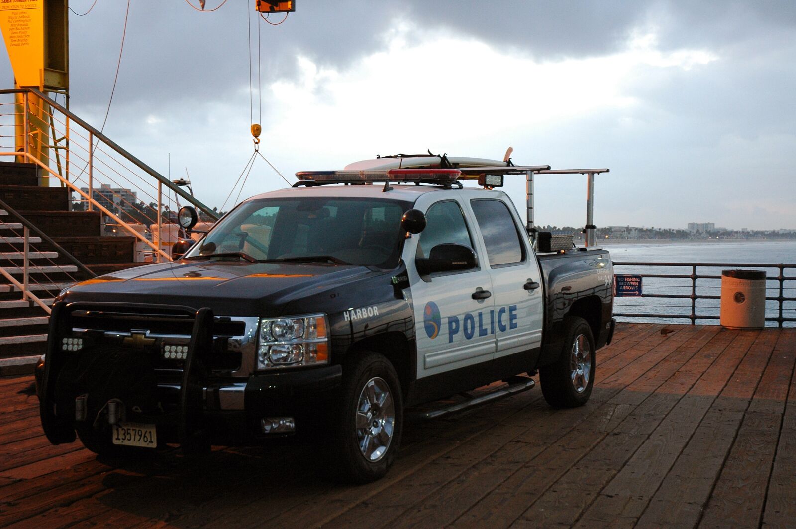 Nikon D70 sample photo. Police, ocean, pier photography