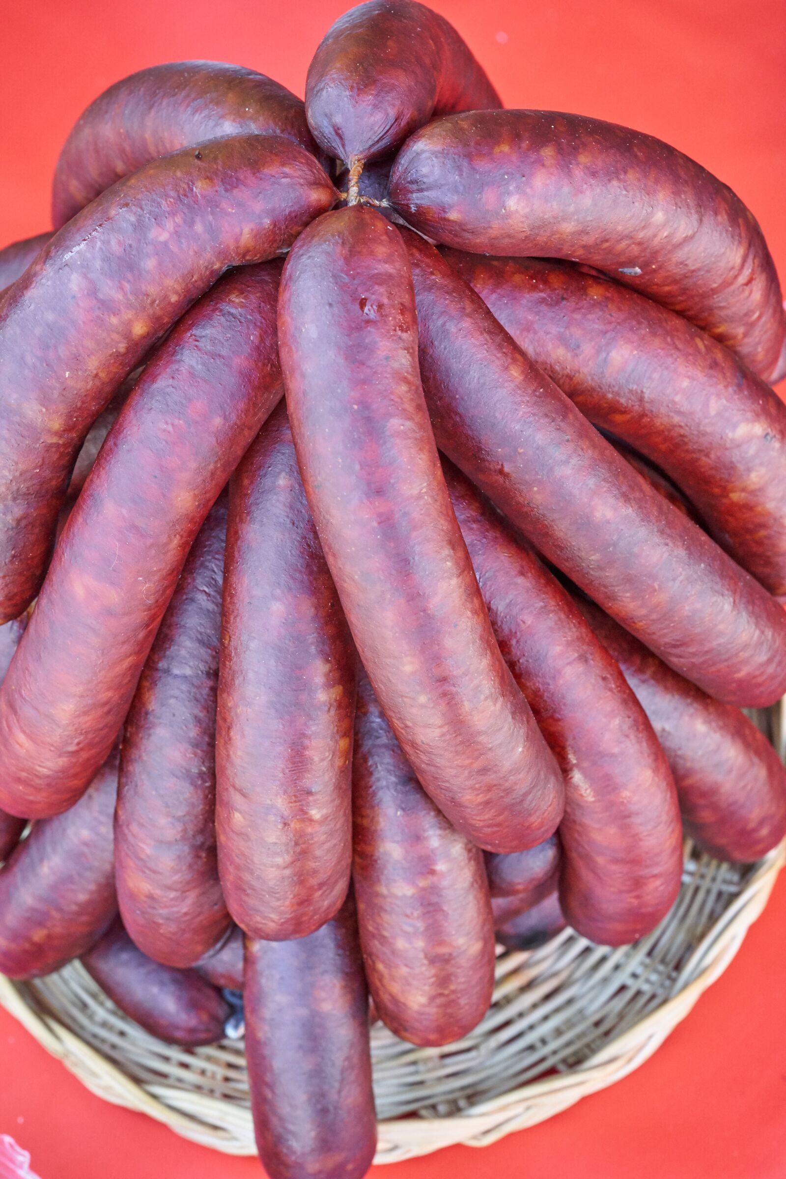 Sony FE 90mm F2.8 Macro G OSS sample photo. Sausage, meat, food photography