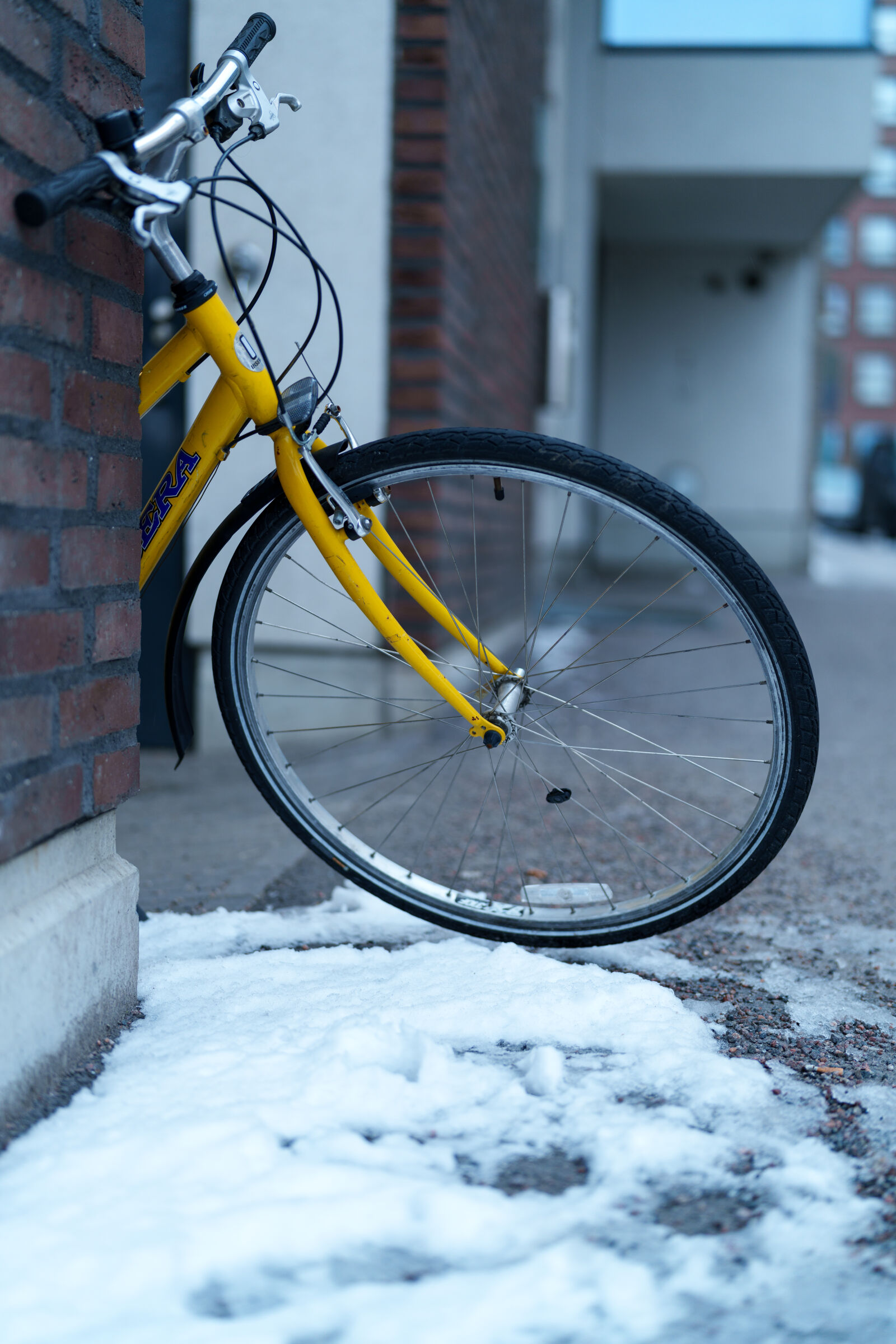 Sony FE 50mm F1.4 GM sample photo. Corner bicycle parking photography