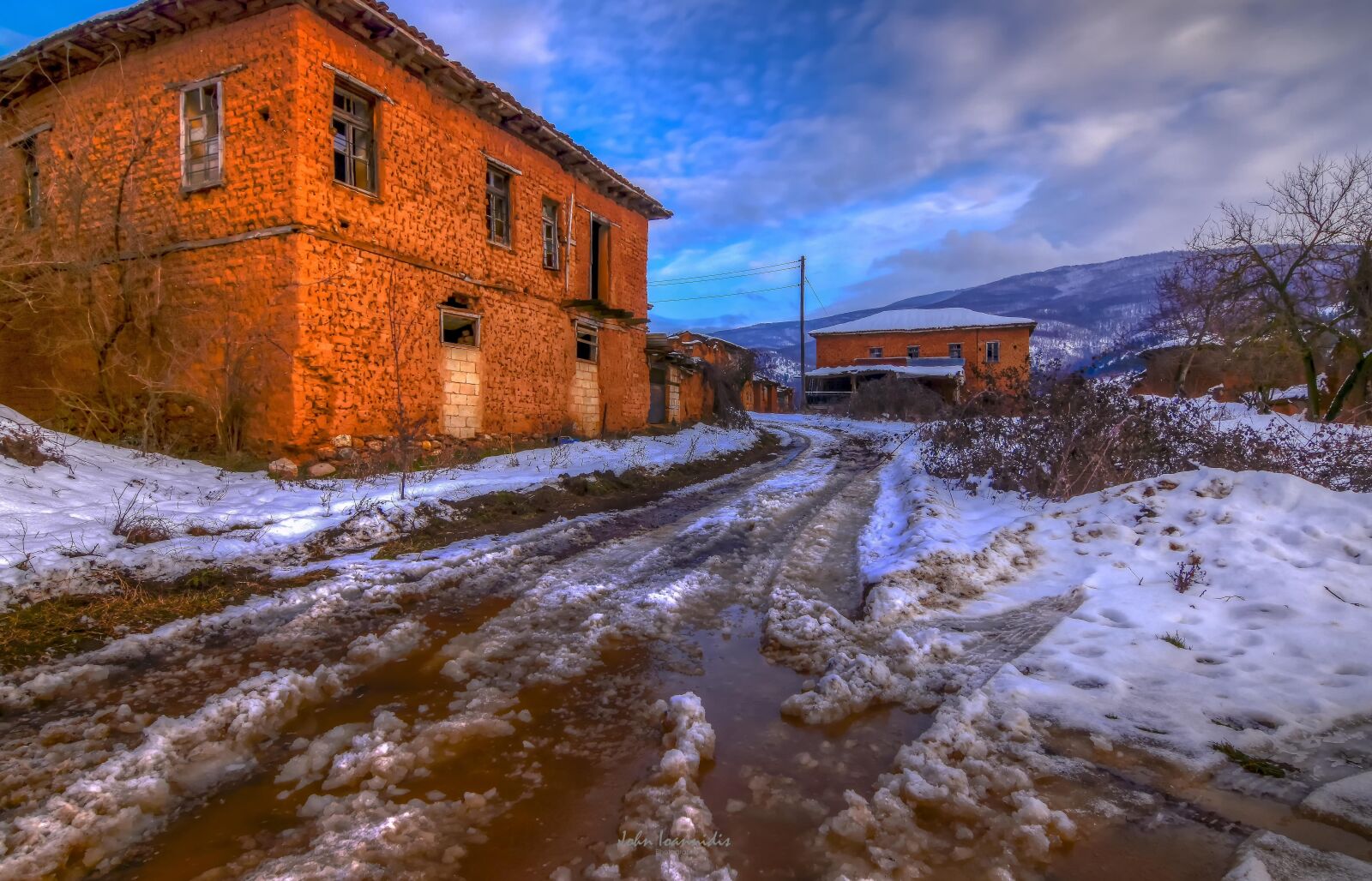 Nikon D7200 sample photo. Old, village, winter photography
