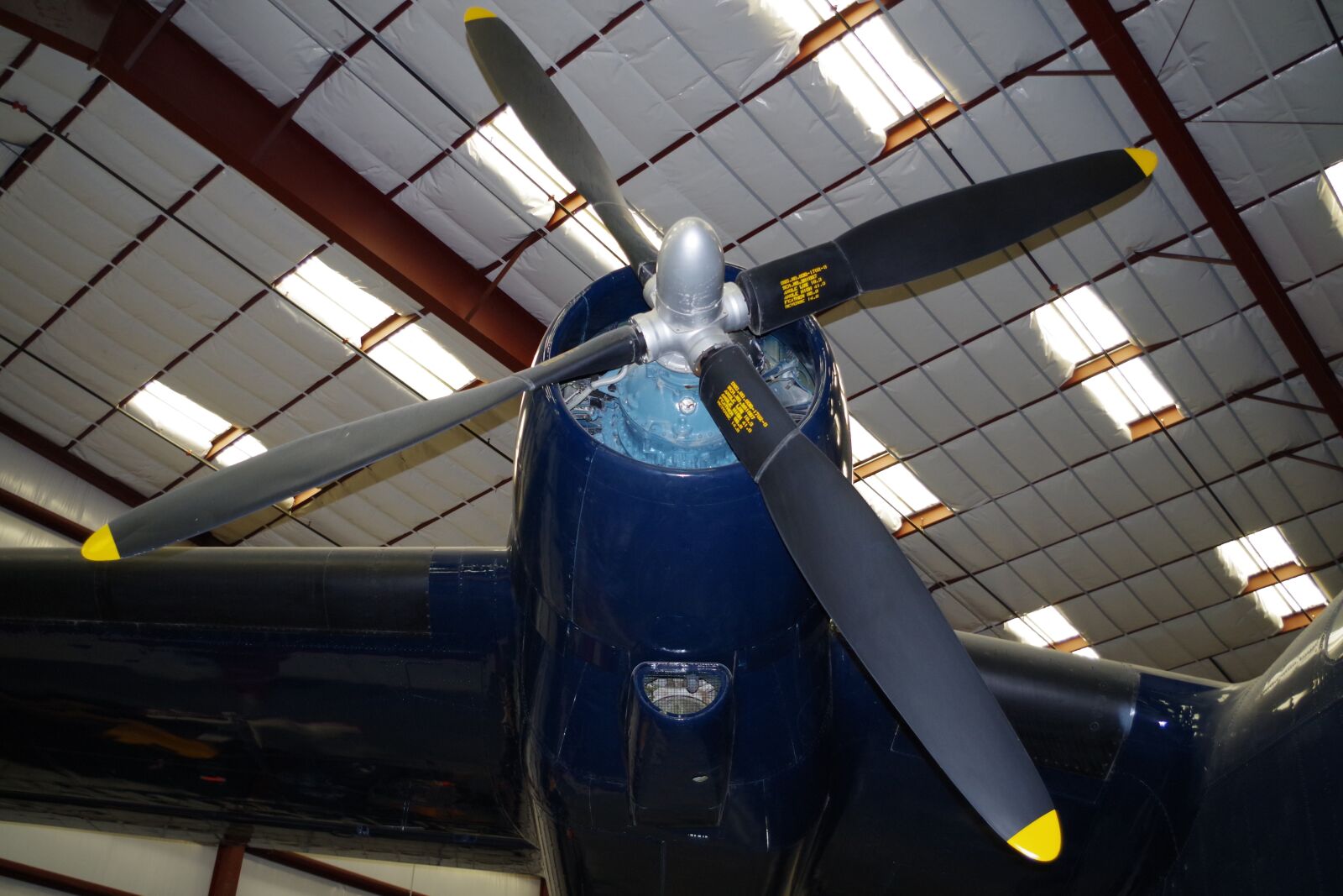 Pentax K-S1 sample photo. Plane, propeller, blue photography