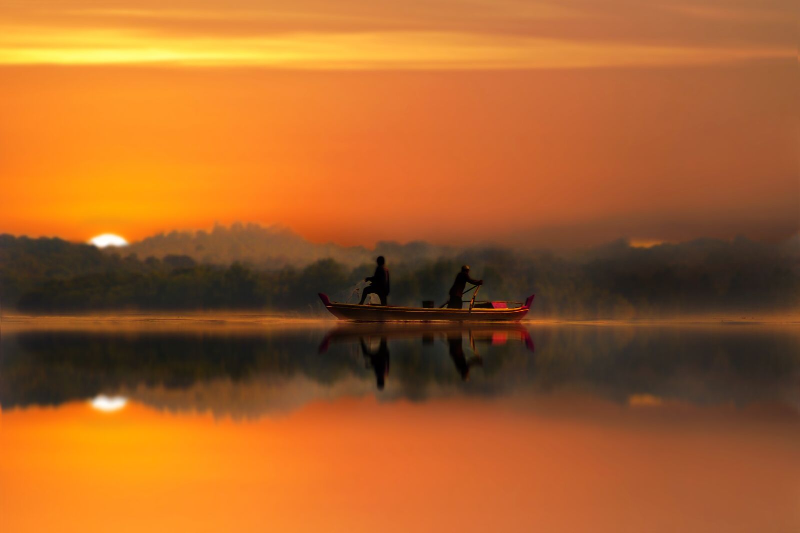 Canon EOS 600D (Rebel EOS T3i / EOS Kiss X5) sample photo. Landscape, sunset, fisherman photography
