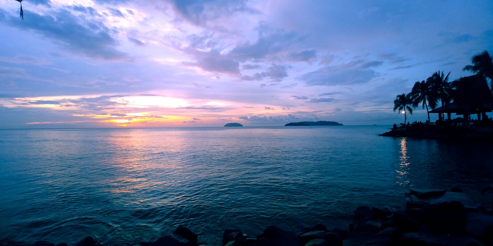 LG G6 sample photo. Sunset, nature, sea photography
