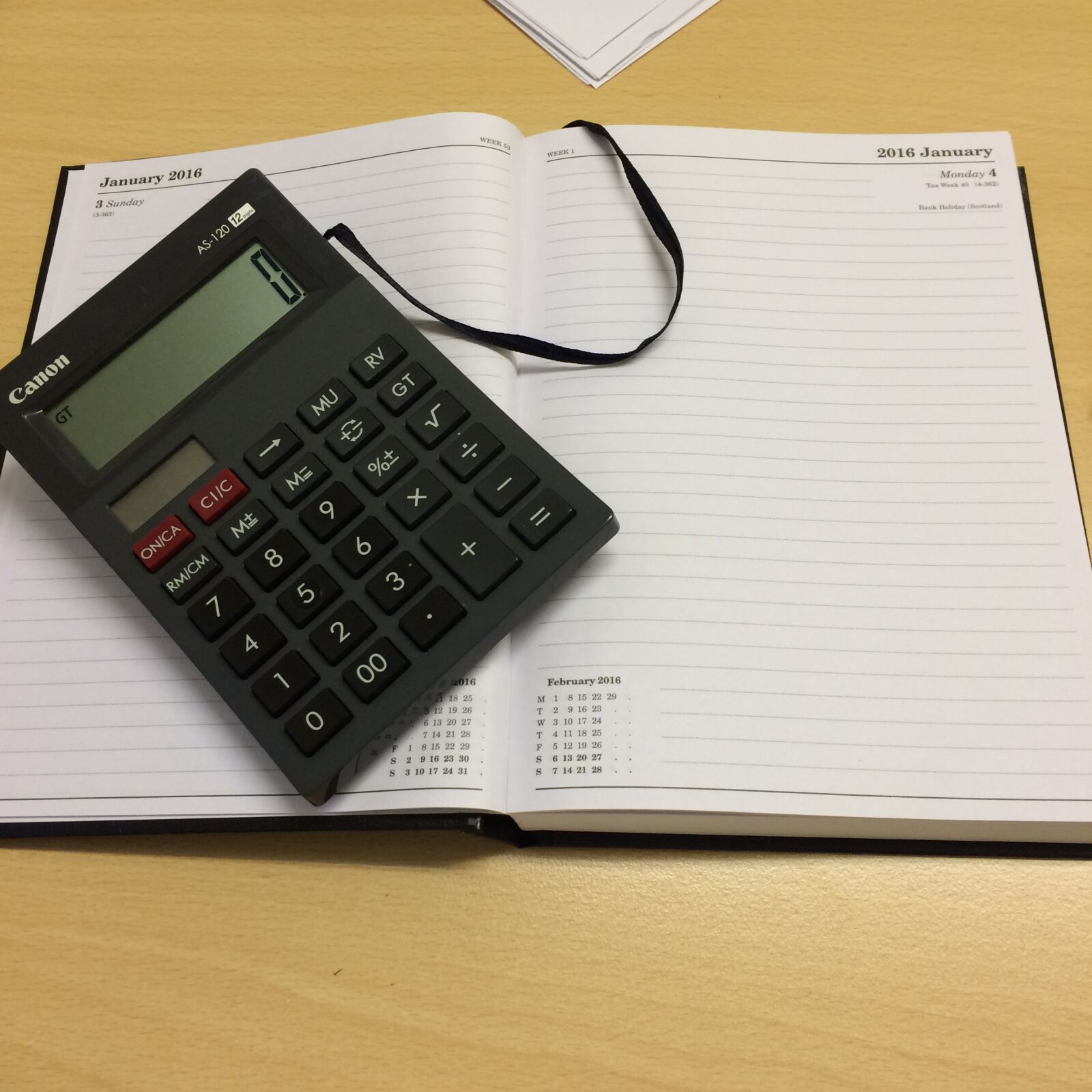 iPhone 5s back camera 4.15mm f/2.2 sample photo. Calculator, work, accountancy photography