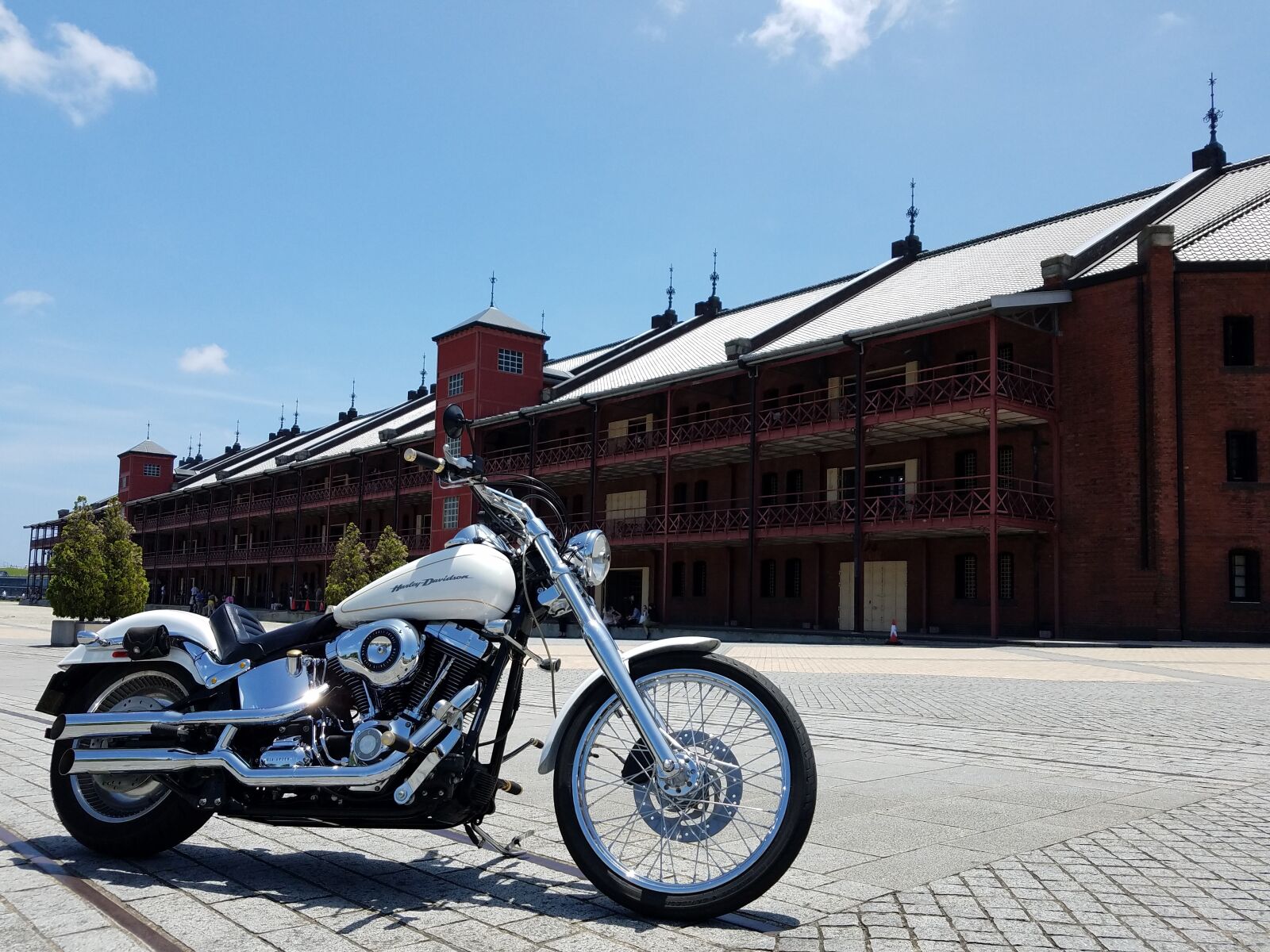 Samsung Galaxy S7 Edge sample photo. Yokohama, motorcycle, harley davidson photography