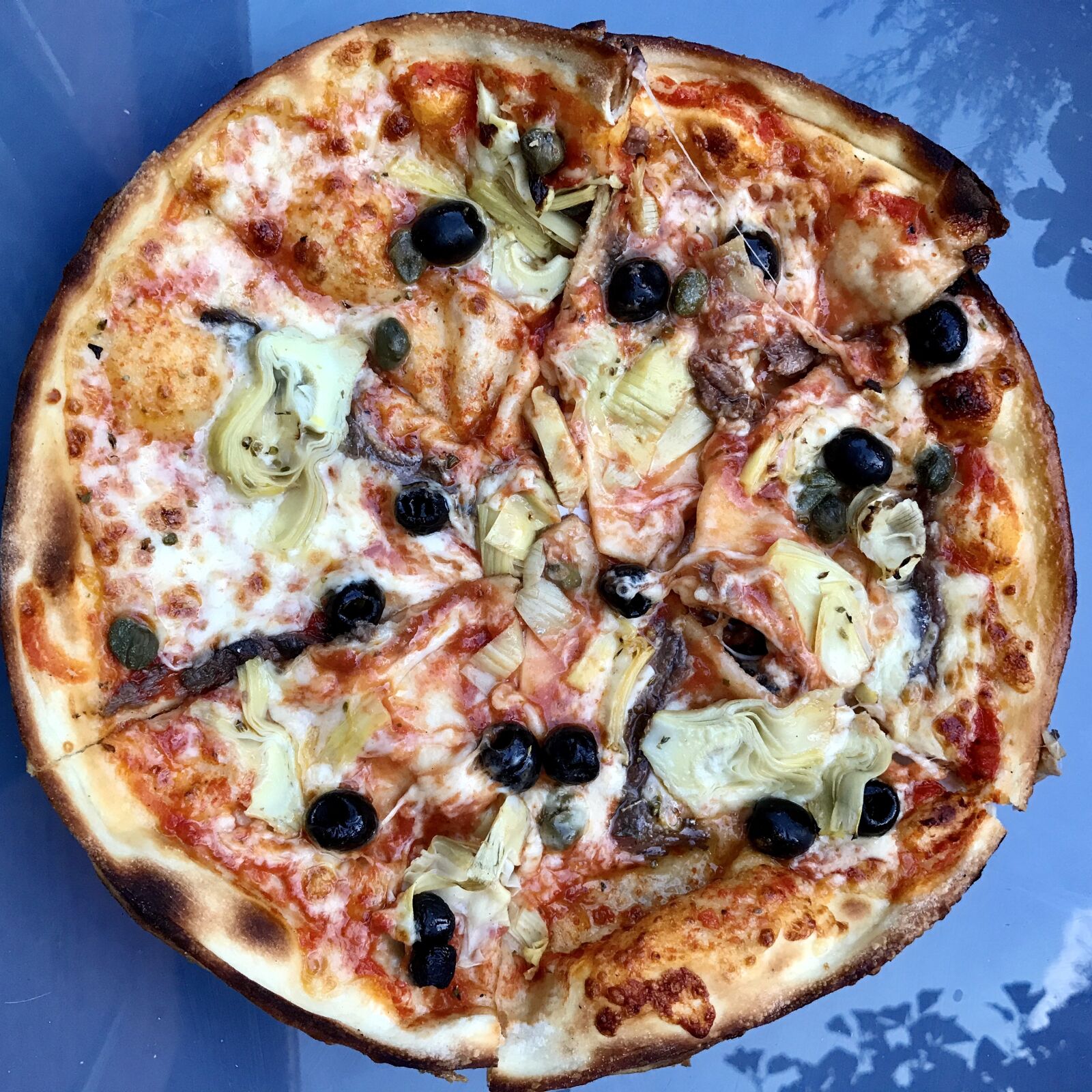 iPhone 7 back camera 3.99mm f/1.8 sample photo. Pizza, italians, eat photography