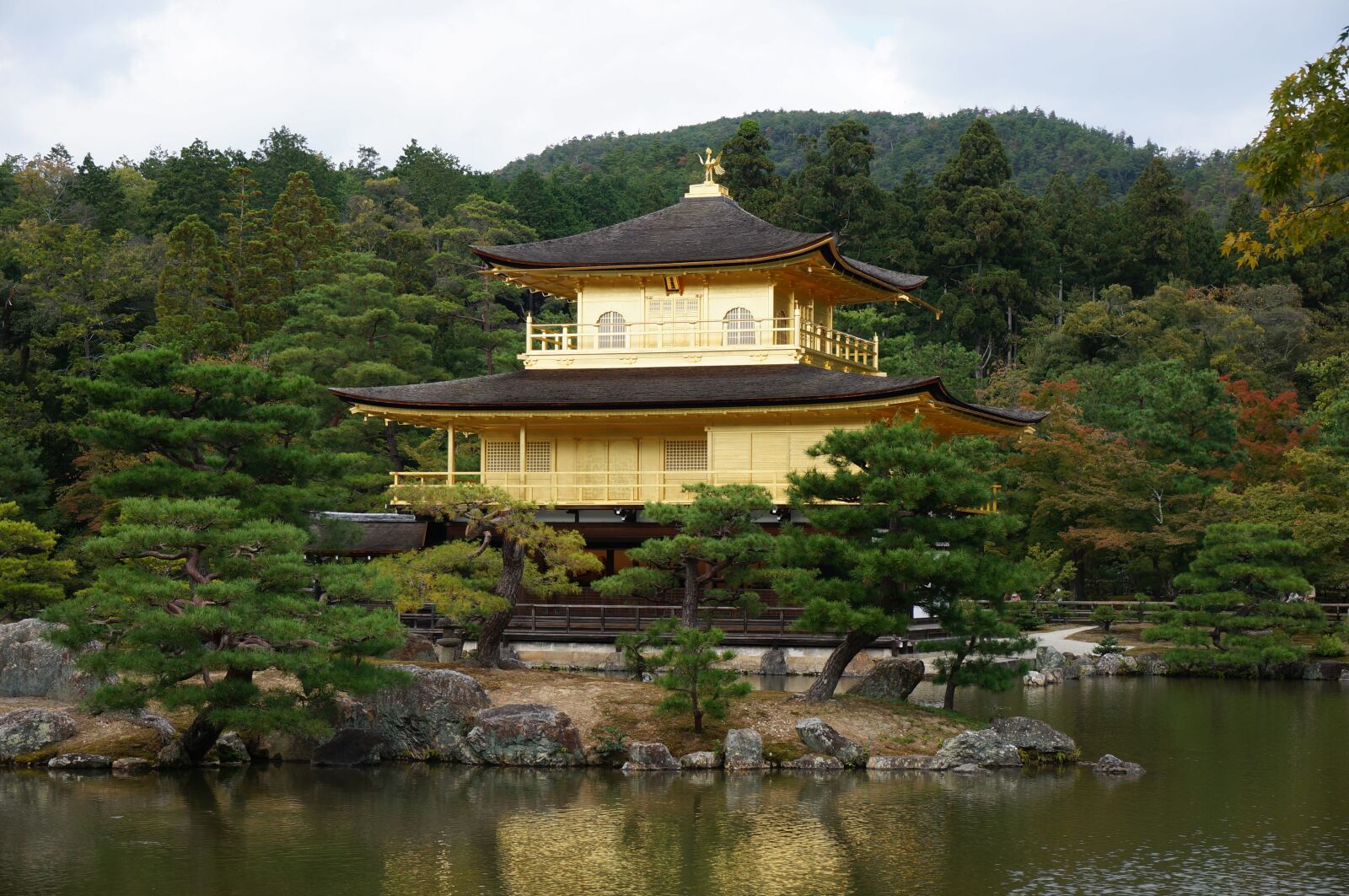 Sony Alpha NEX-5T sample photo. Kinkakuji, kyoto, golden pavilion photography