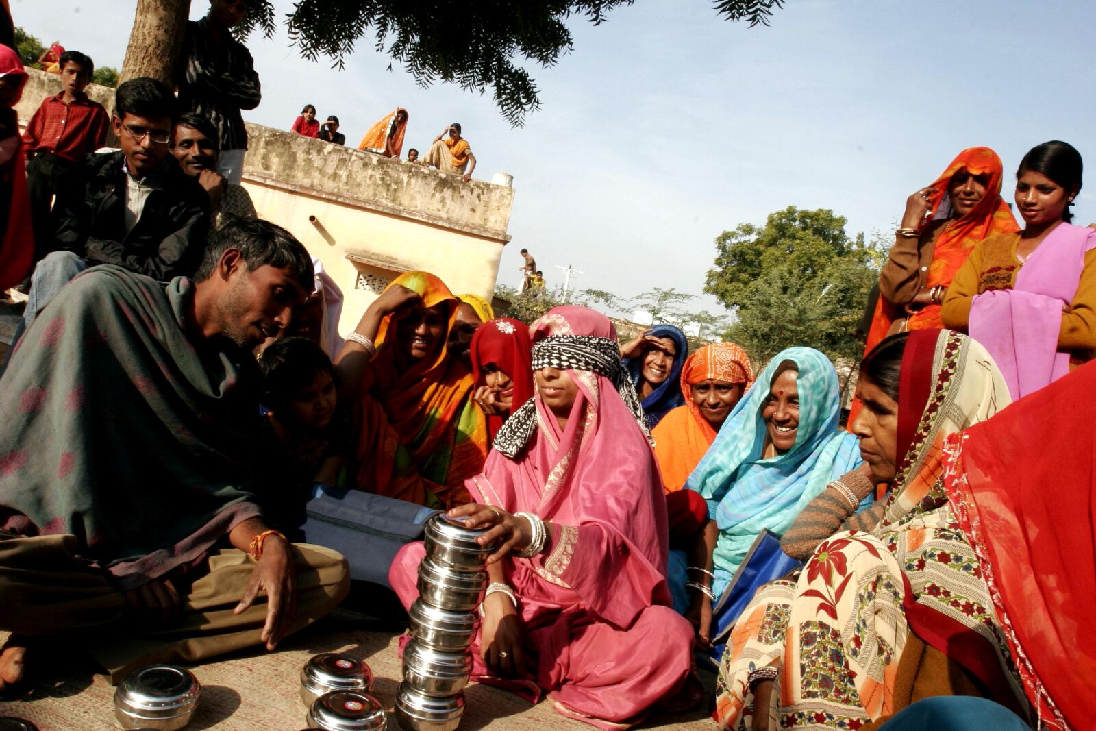 Canon EOS 20D sample photo. Group, village, women, rajasthan photography