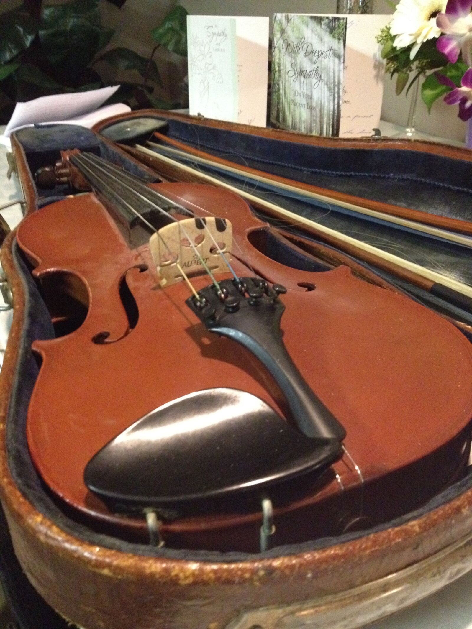 iPhone 4S back camera 4.28mm f/2.4 sample photo. Violin, violin case, fiddle photography