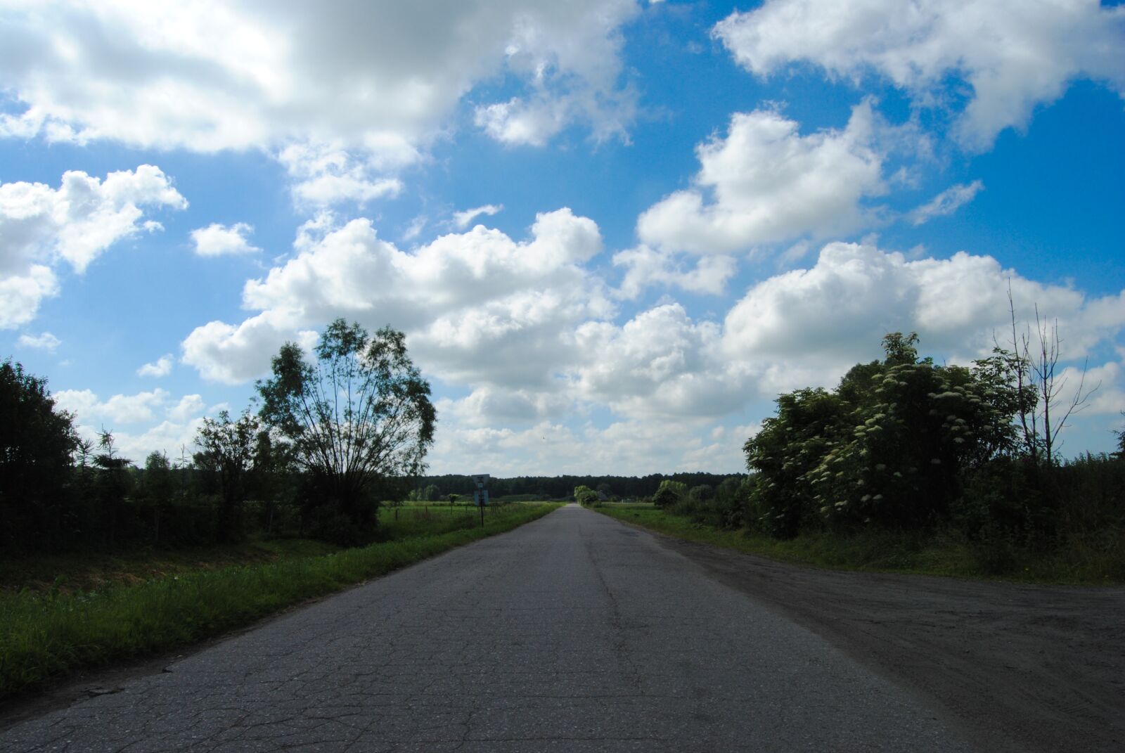 Nikon D3000 sample photo. Way, clouds, landscape photography