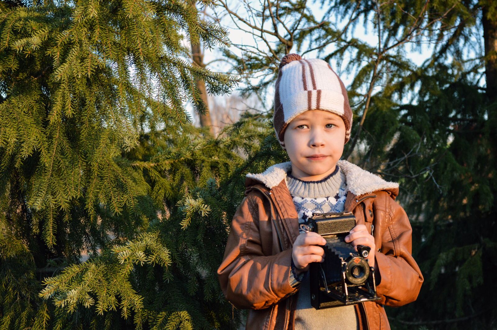 Nikon D3200 sample photo. Boy, portrait, cap photography