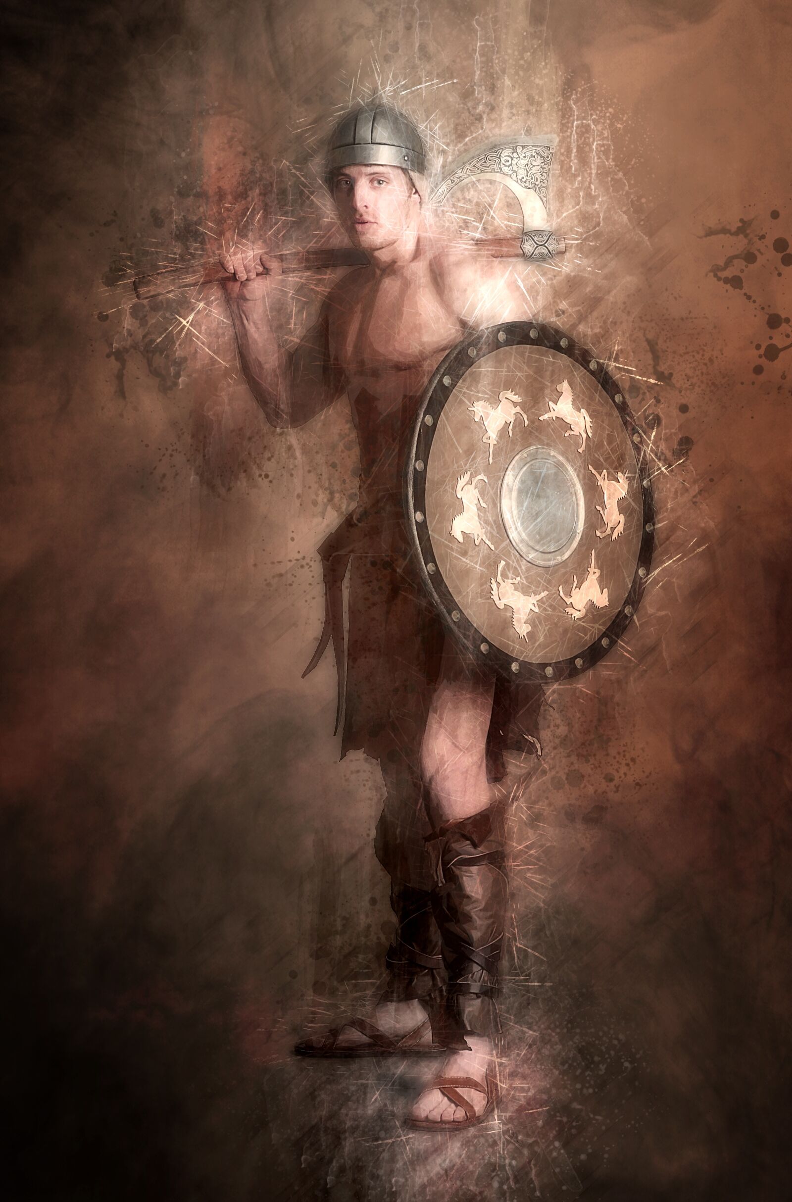 Canon EOS 5D sample photo. Barbarian, warrior, fighter photography