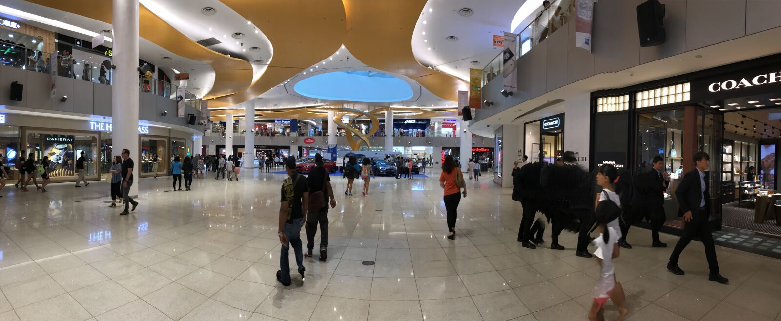 iPhone 7 back camera 3.99mm f/1.8 sample photo. Architecture, mall, shopping, singapore photography
