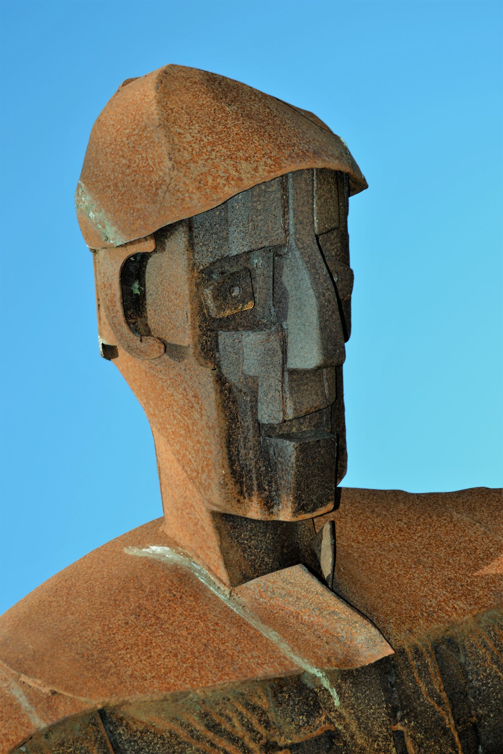 Nikon D3100 sample photo. Iron, man, metal photography
