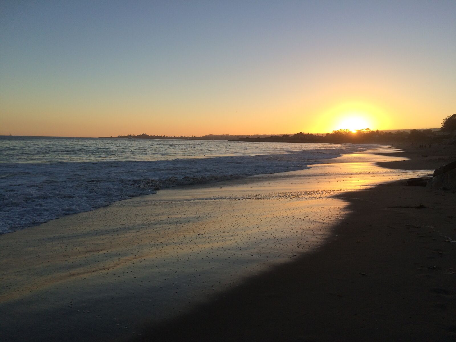 iPhone 5s back camera 4.15mm f/2.2 sample photo. Santa cruz, beach, sunset photography