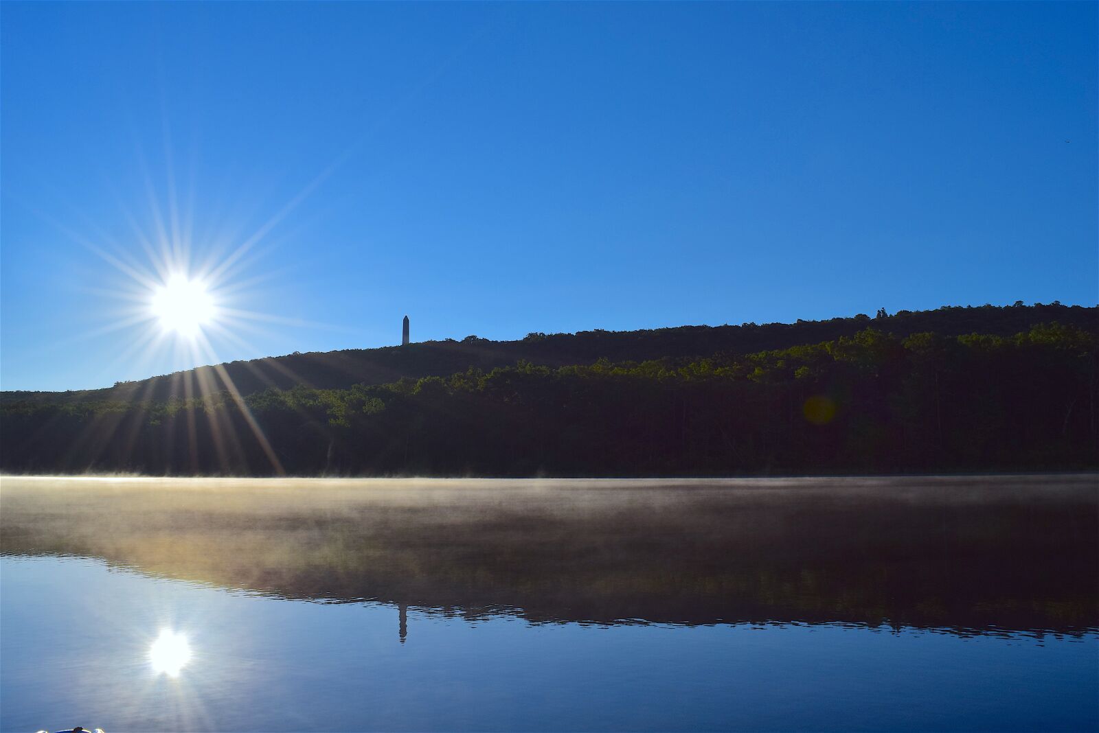 Nikon D3300 sample photo. Lake, sunrise, mist photography