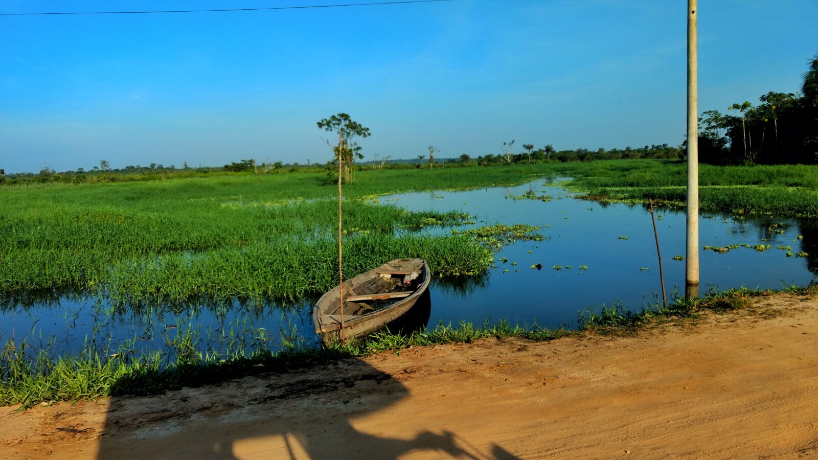 Motorola Moto G (4) sample photo. Canoe, forest, river photography