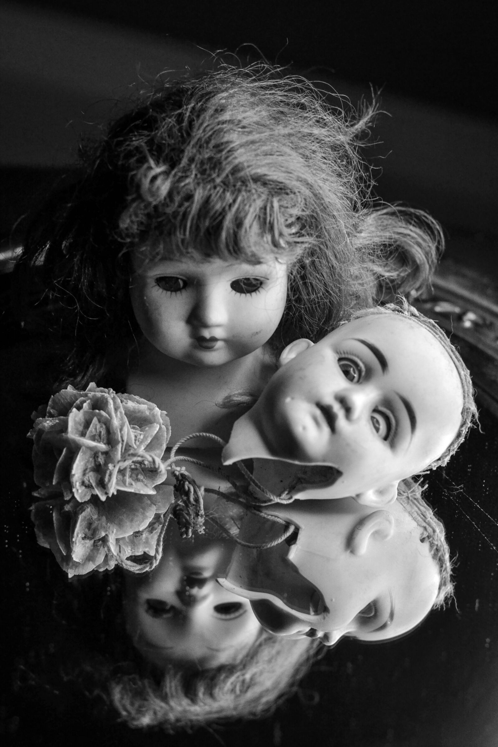 Nikon D3100 sample photo. Doll, doll head, halloween photography