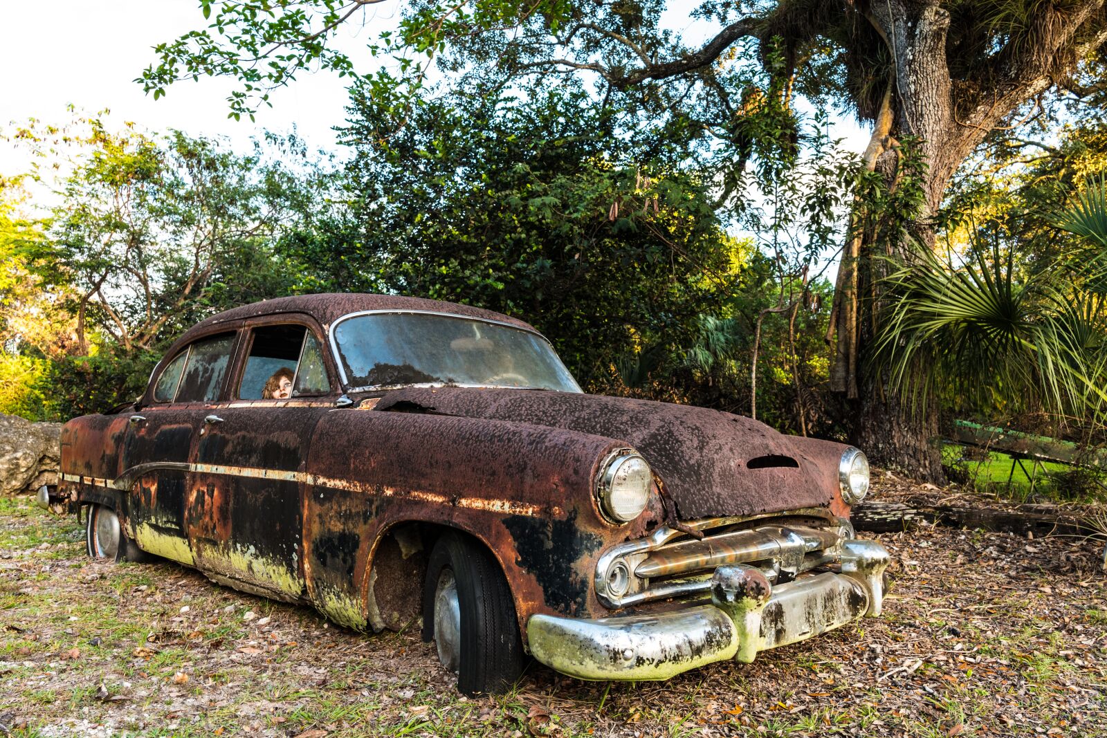 VARIO-ELMARIT 1:2.8-4.0/24-90mm ASPH. OIS sample photo. Old rusted car, old photography