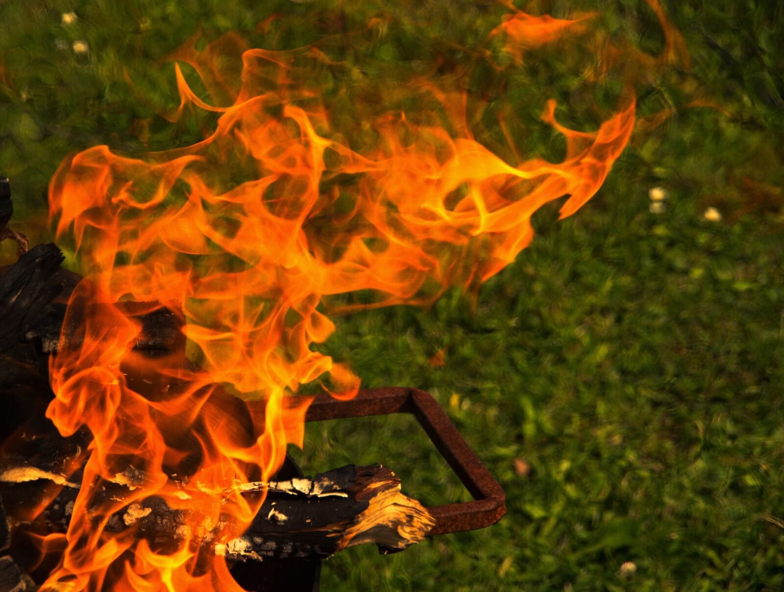 Sony SLT-A57 sample photo. Dangerous, caution, fire photography