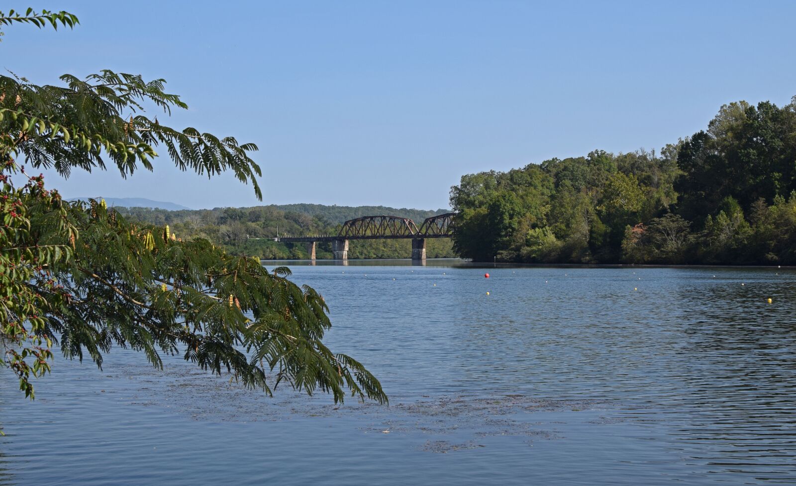 Nikon D3300 sample photo. Railroad bridge, melton lake photography