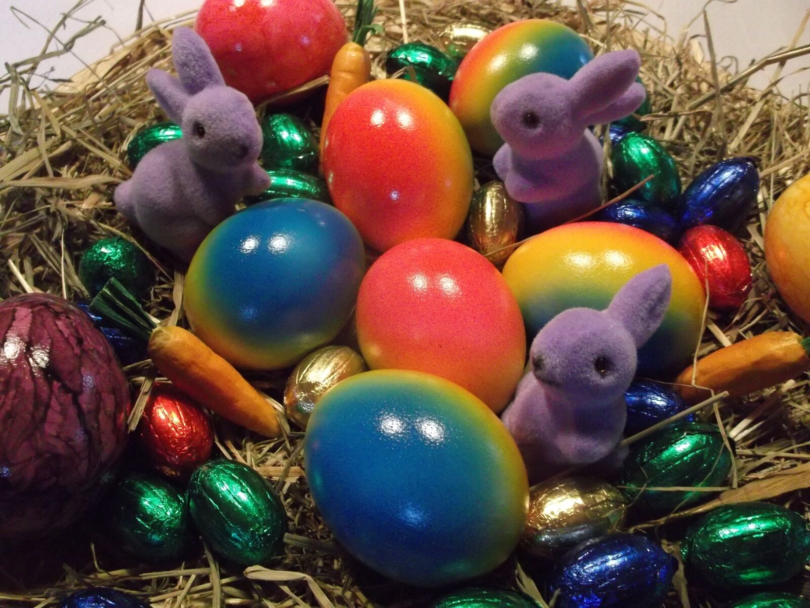 Fujifilm FinePix AX300 sample photo. Easter nest, easter, decoration photography