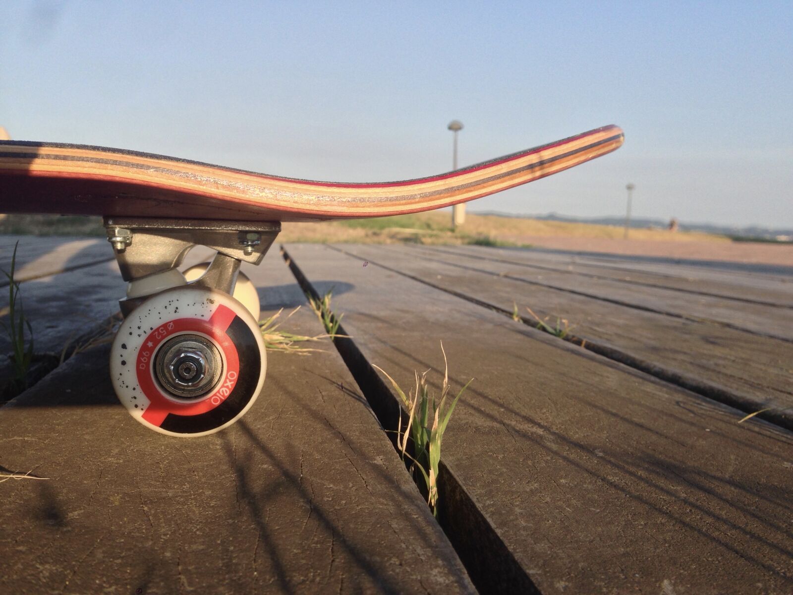iPhone 5 back camera 4.12mm f/2.4 sample photo. Red, and, brown, skateboard photography