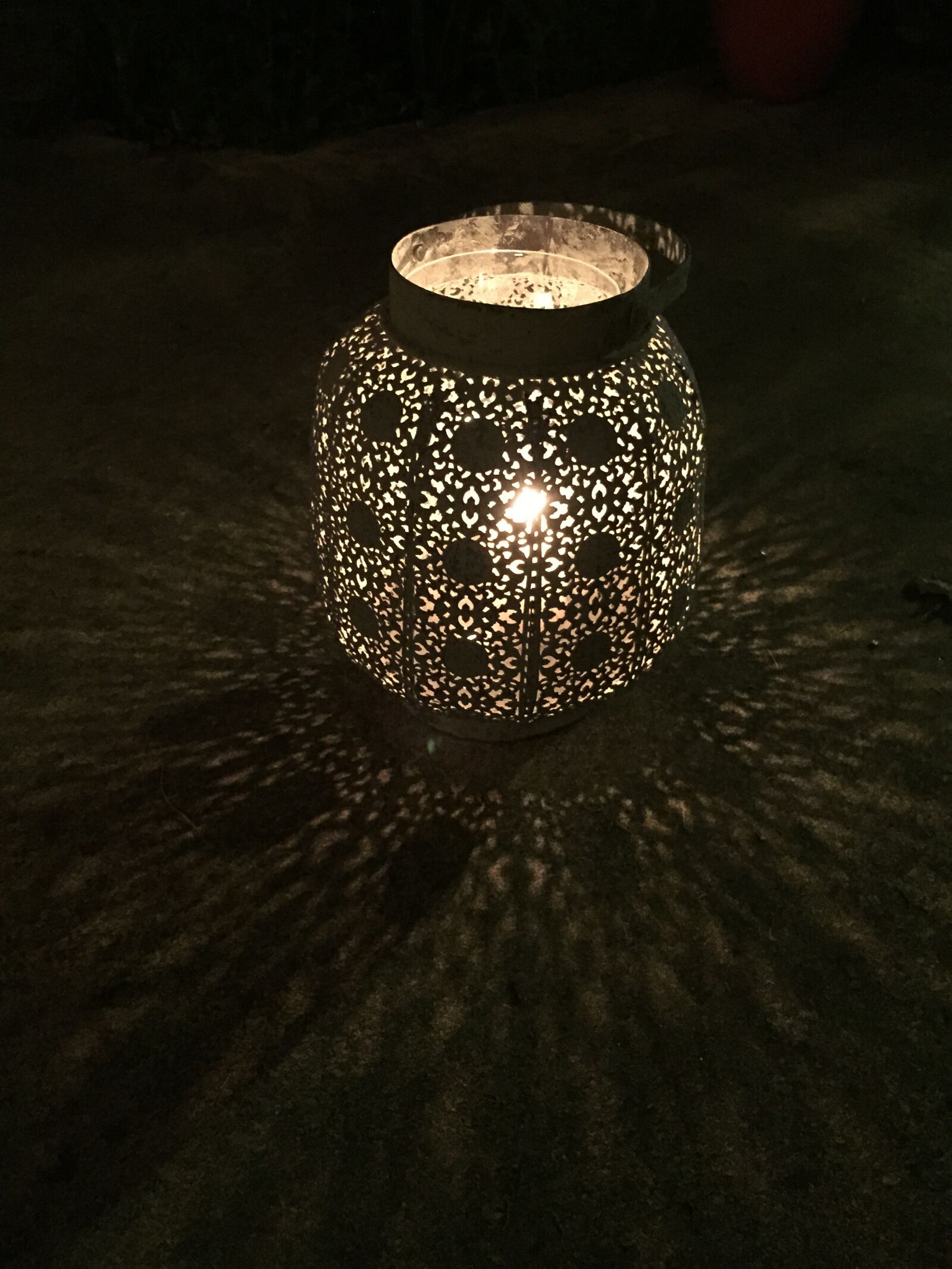 Apple iPhone 6 sample photo. Lantern, candle, light photography