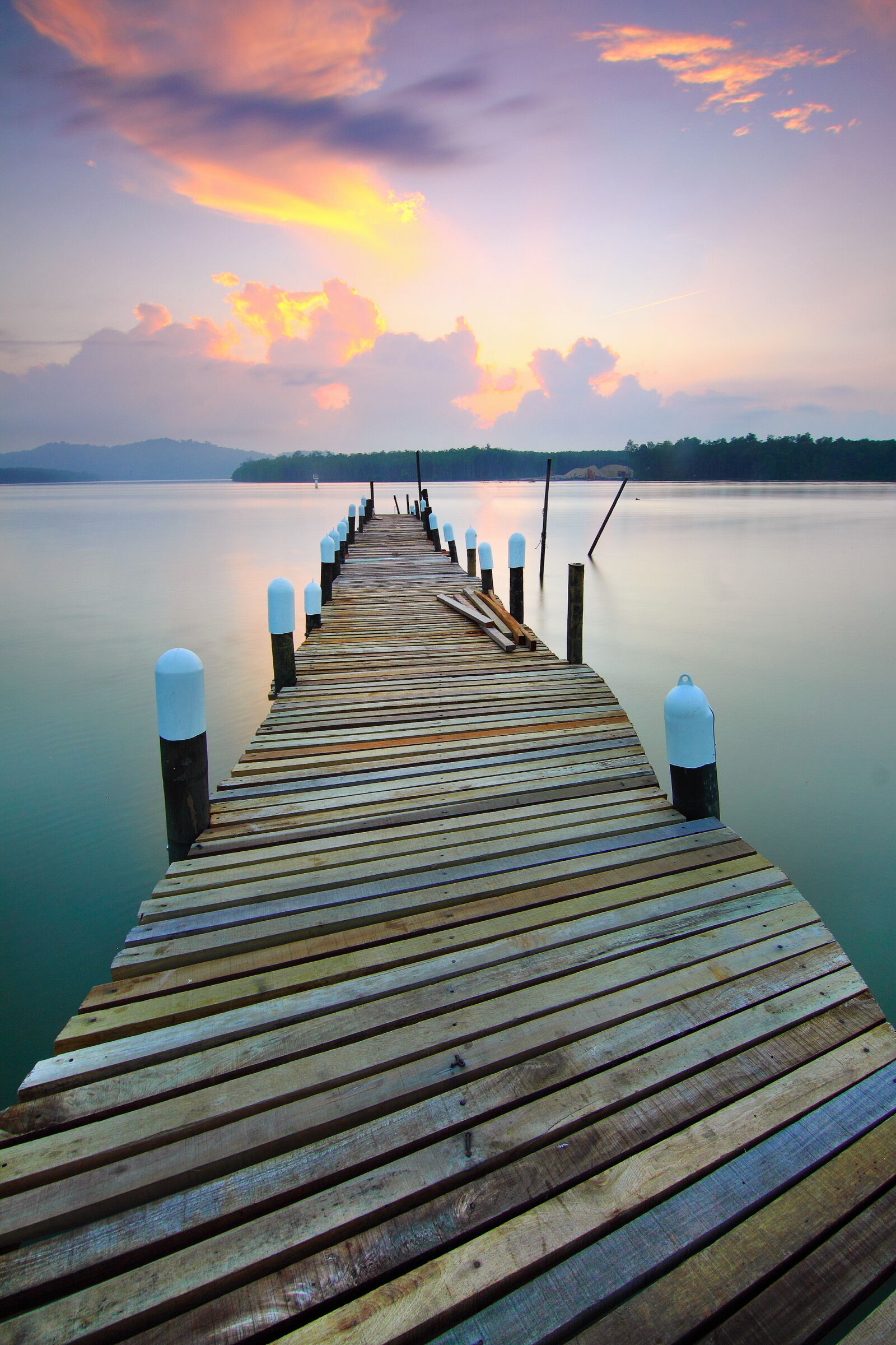 Canon EOS 50D sample photo. Clouds, dock, jetty, lake photography