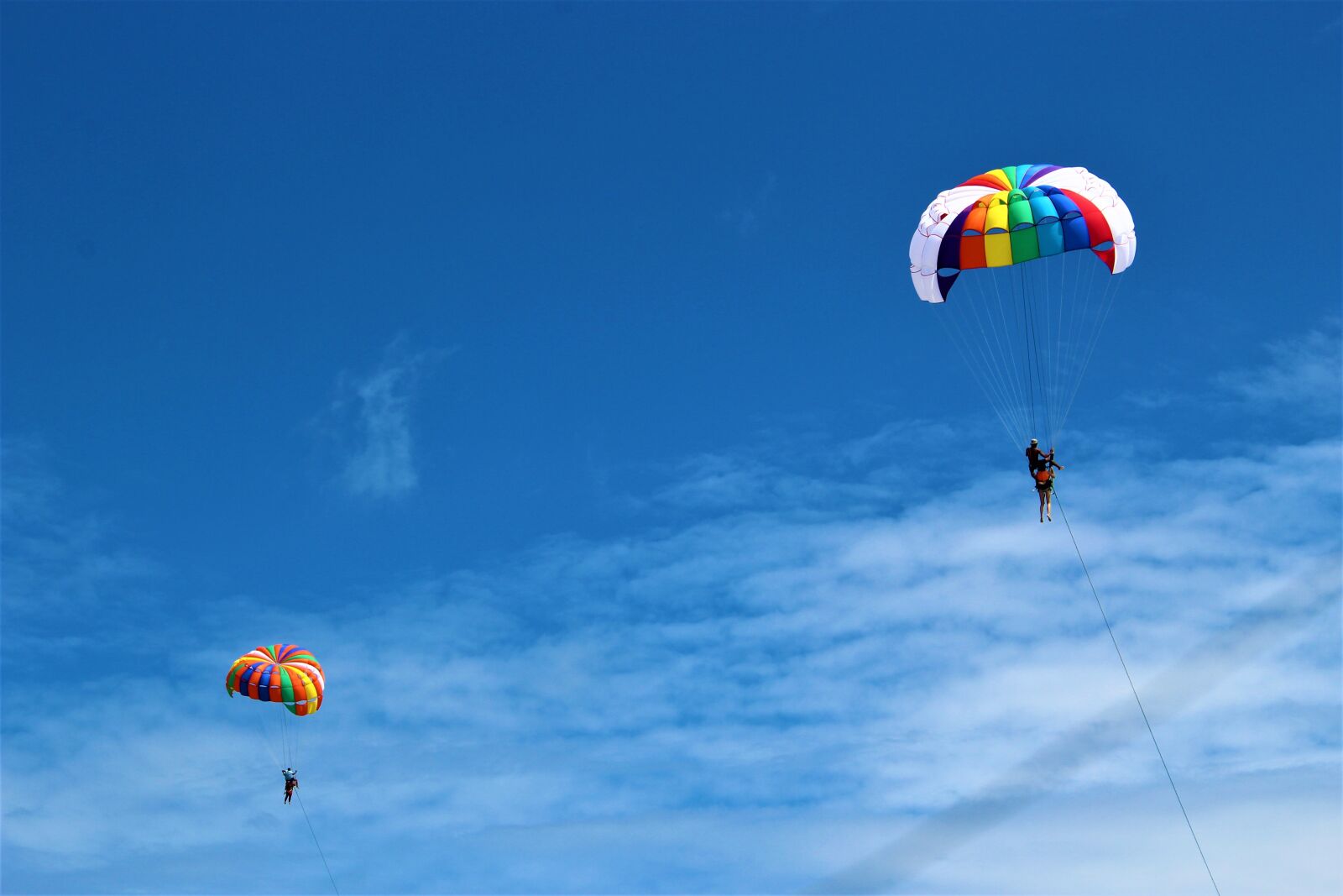 Canon EOS 100D (EOS Rebel SL1 / EOS Kiss X7) sample photo. Phuket, parachuting, parachute photography