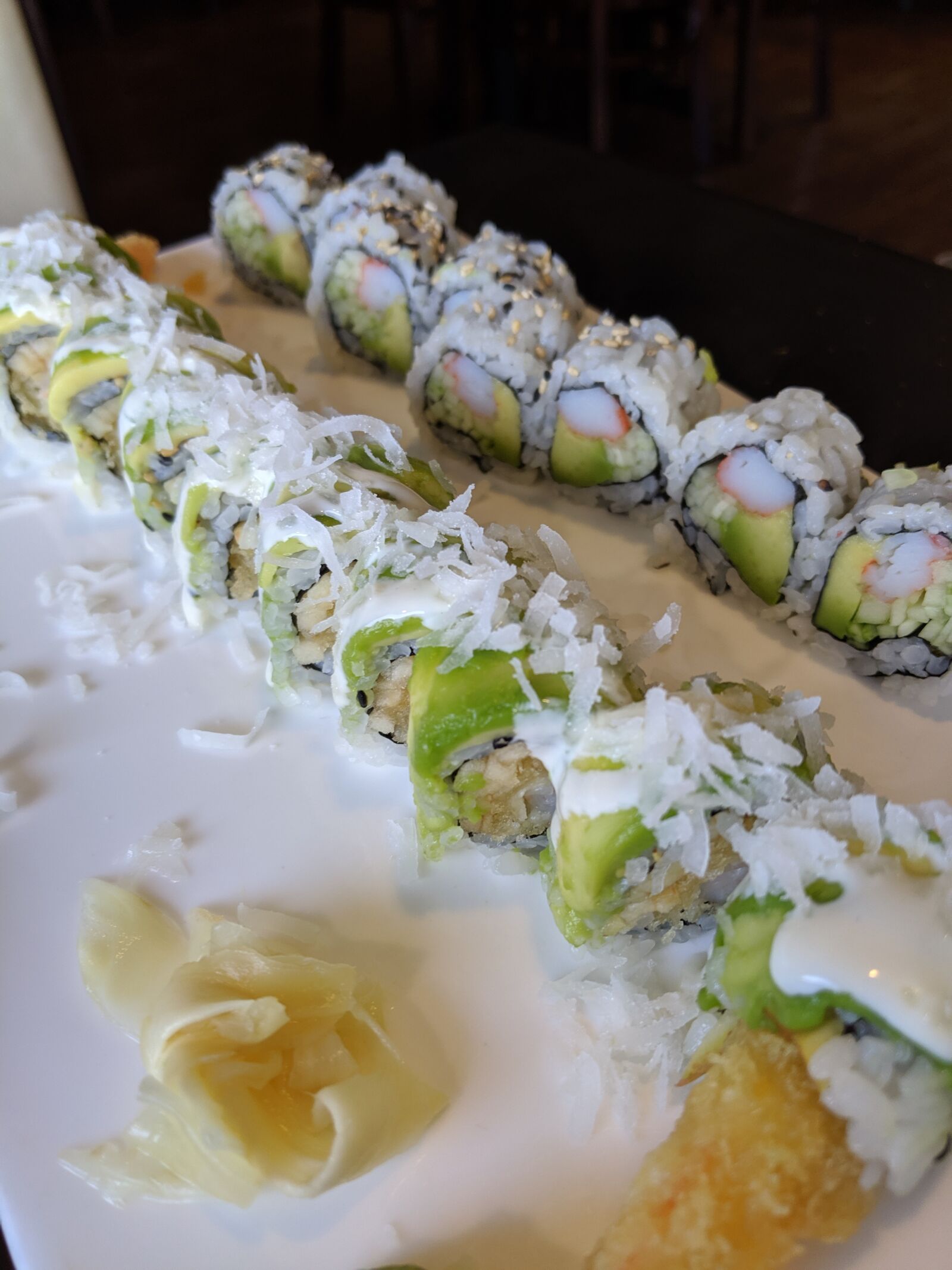 Google Pixel 3 sample photo. Sushi, food, dinner photography