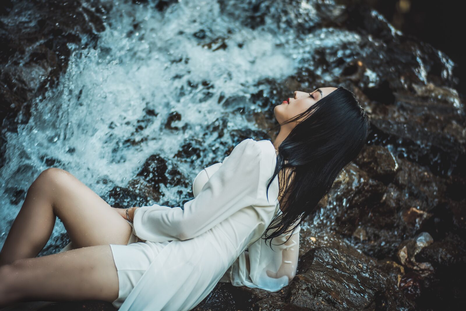 Nikon D7100 sample photo. Water, girl, woman photography
