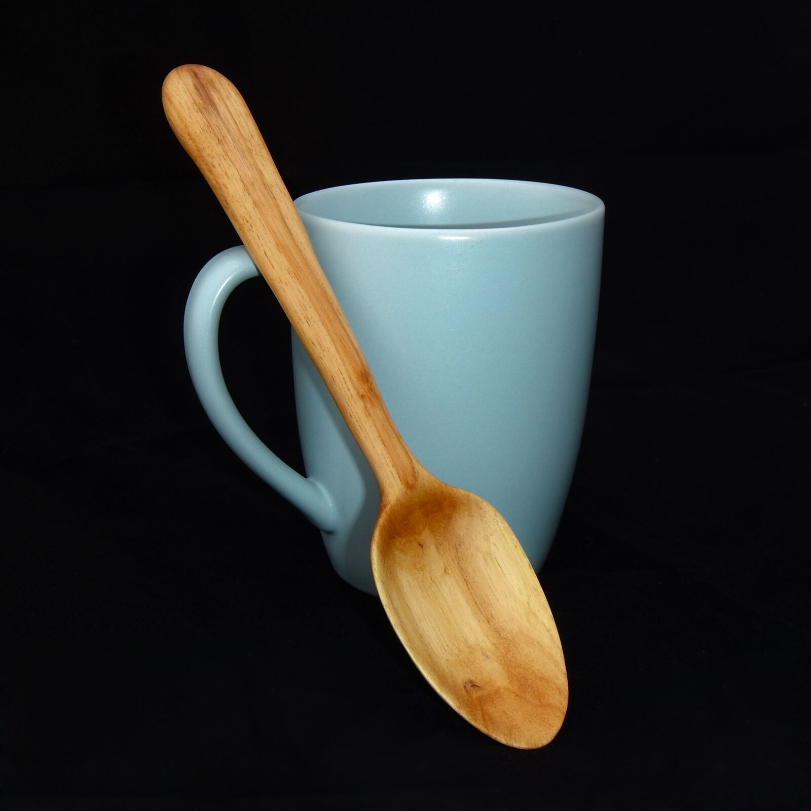 Nikon Coolpix AW110 sample photo. Mug, spoon, carved spoon photography