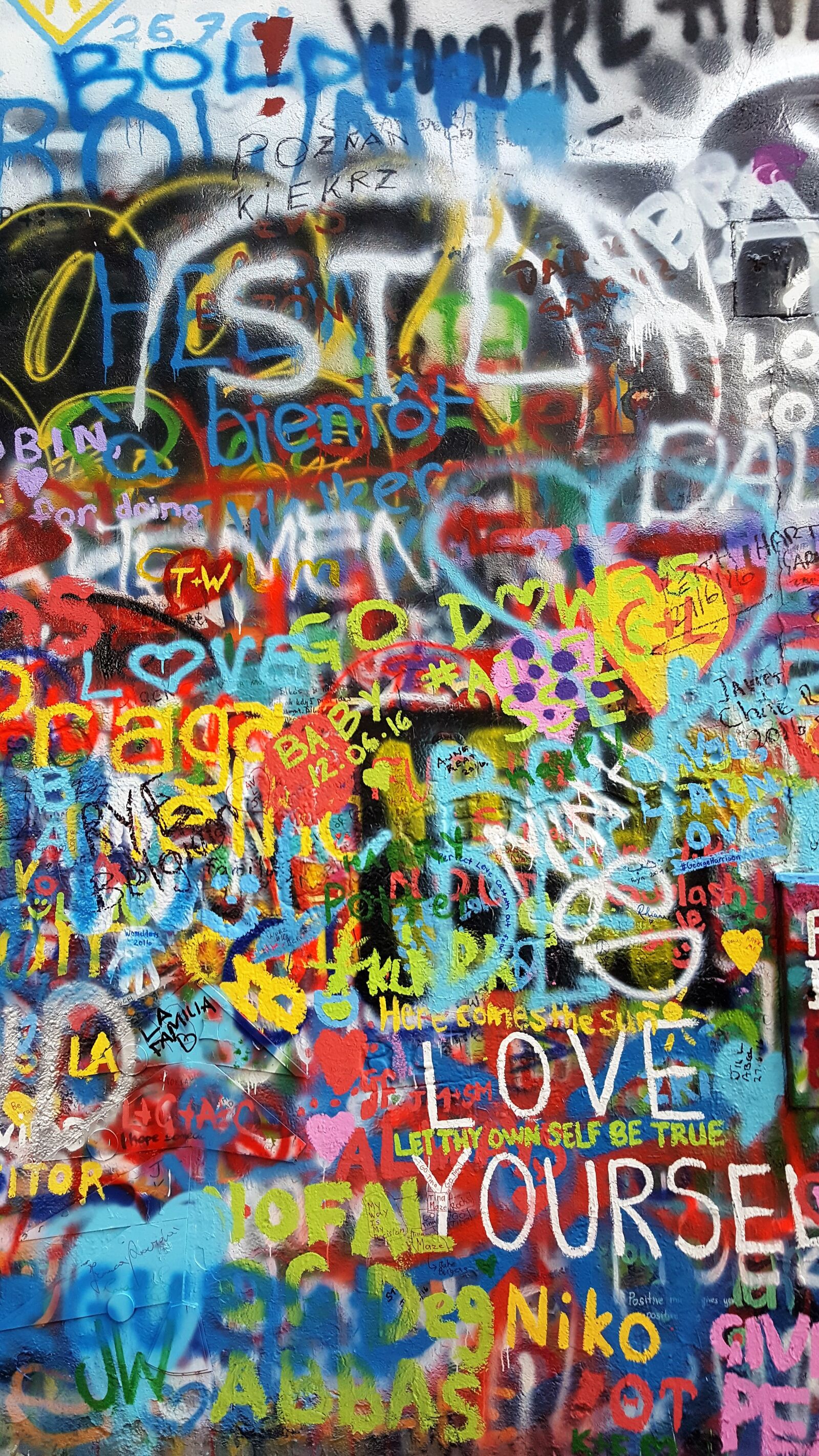 Samsung GALAXY S6 edge sample photo. John lennon wall, prague photography