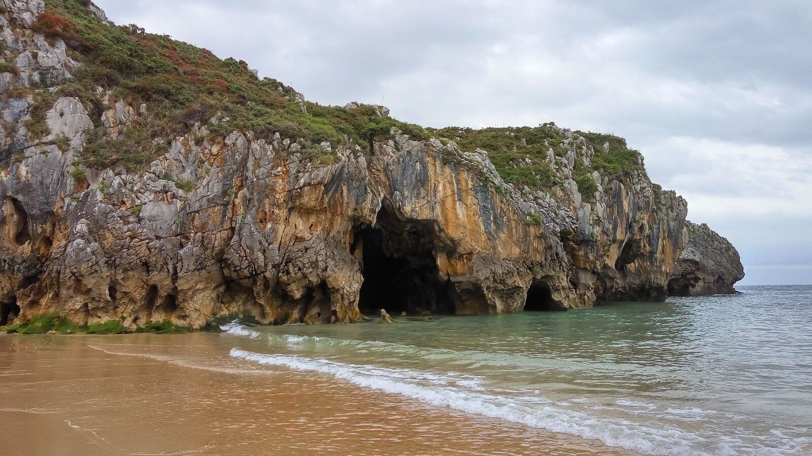 Xiaomi Redmi Note 3 sample photo. Beach, asturias, cave photography