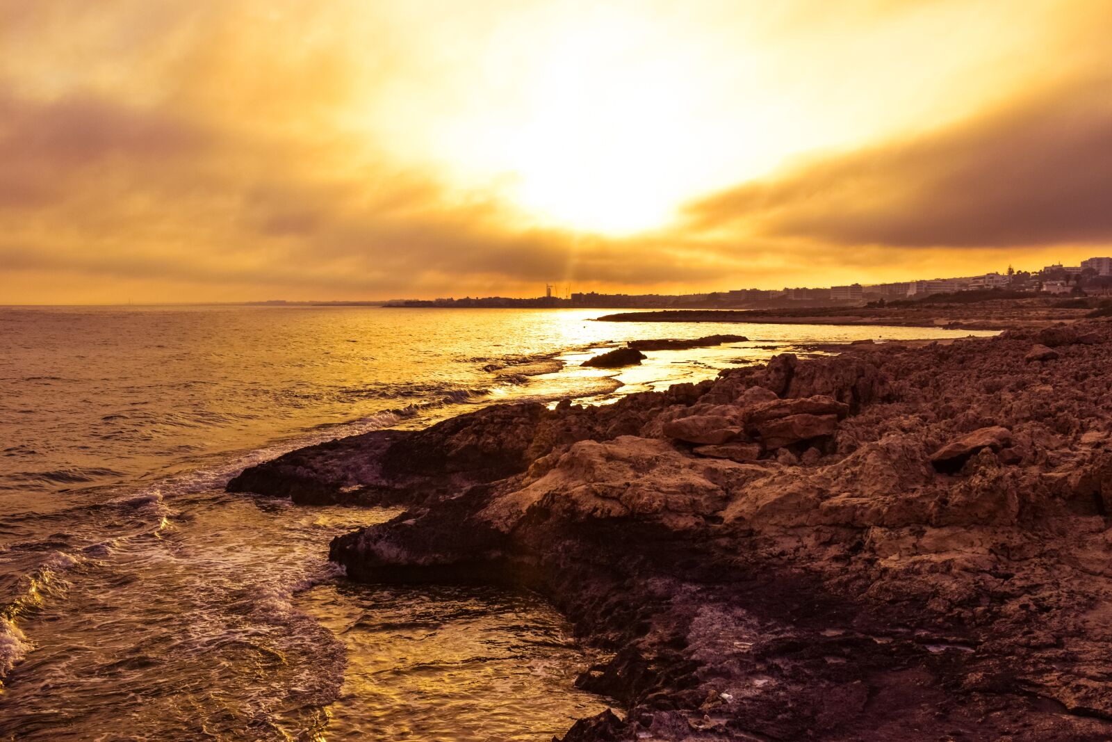 Nikon D3300 sample photo. Sunset, hazy, sky photography
