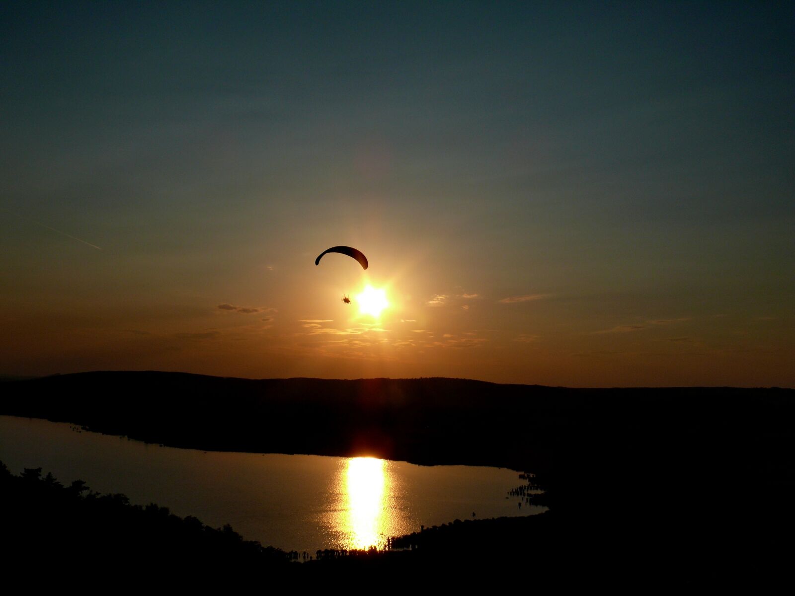 Panasonic DMC-FZ50 sample photo. Sunset, tihany, lookout tower photography